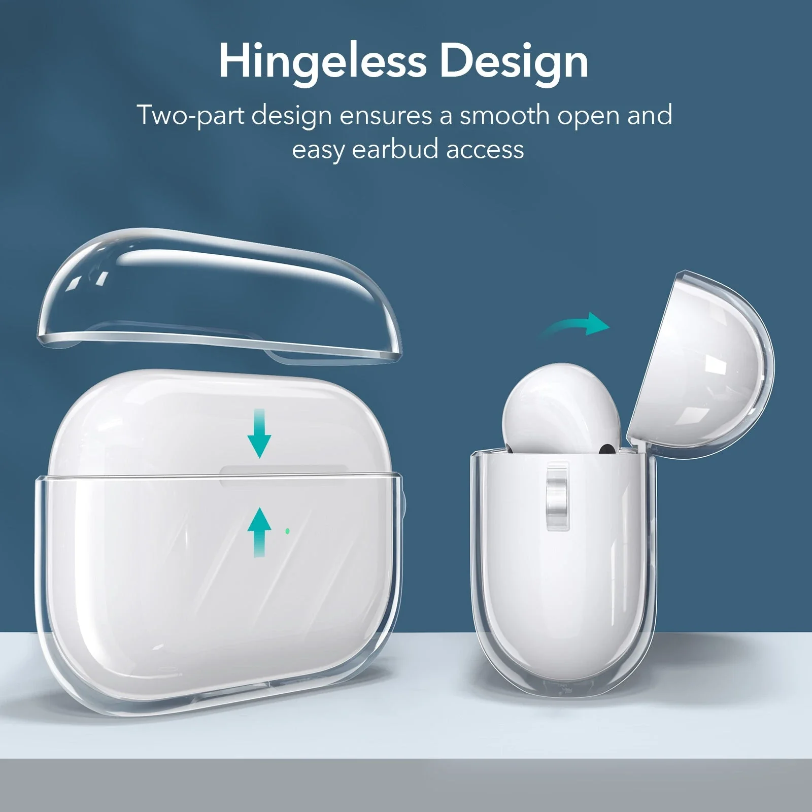 AirPods Pro (2023/2022/2019) Air Ripple Carrying Case - Clear - Image 8