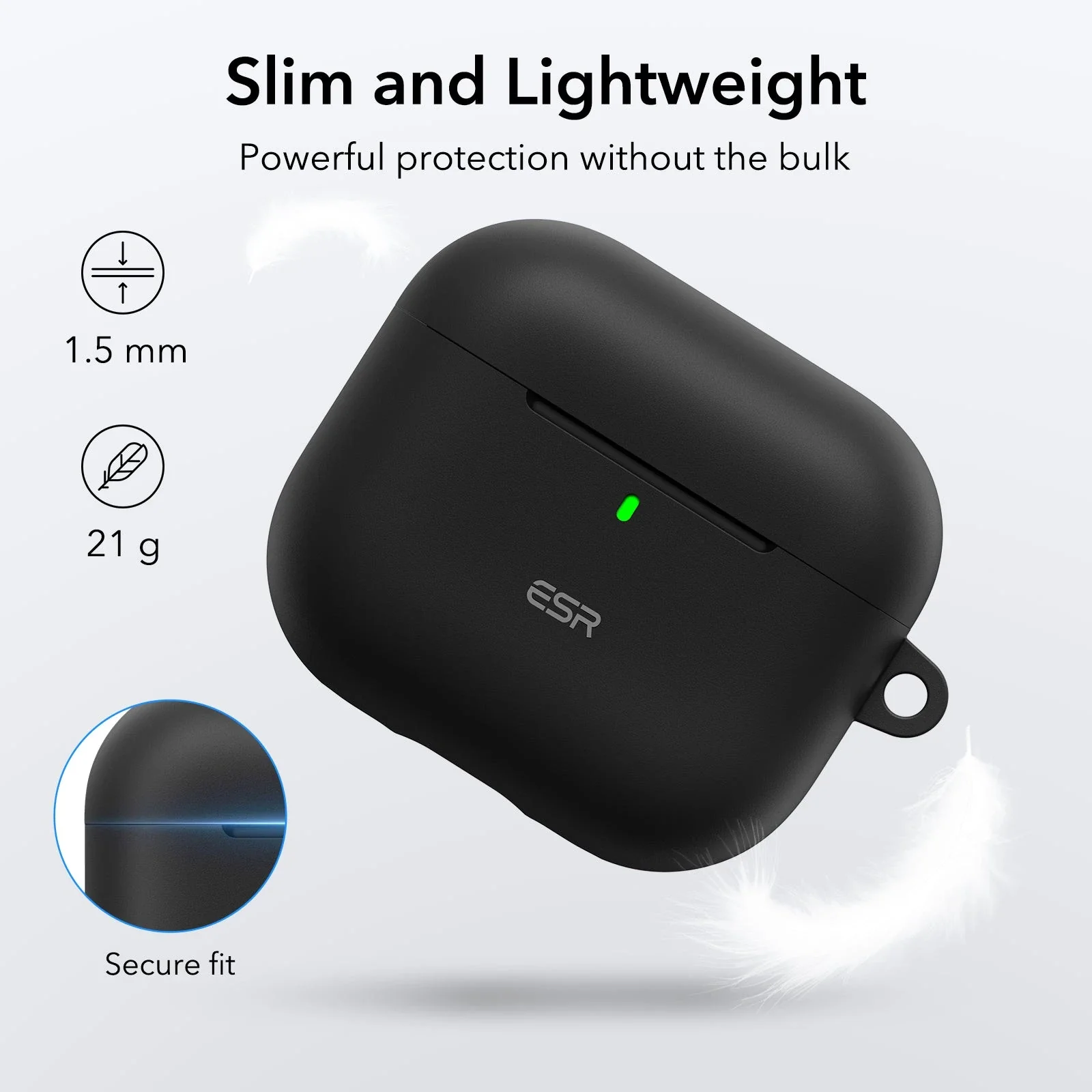 AirPods 4 Cloud Soft Case (HaloLock) - Black - Image 5
