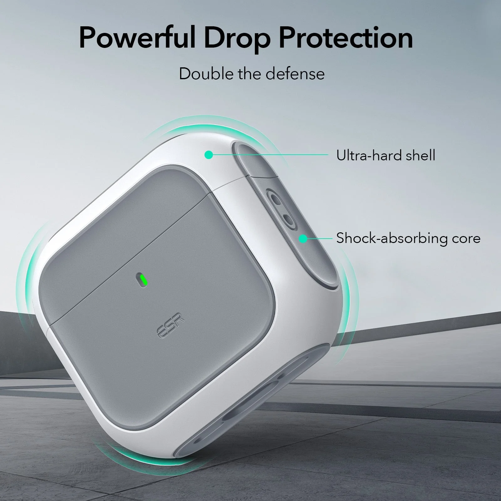 AirPods 4 Orbit Hybrid Case (HaloLock) - Gray - Image 5