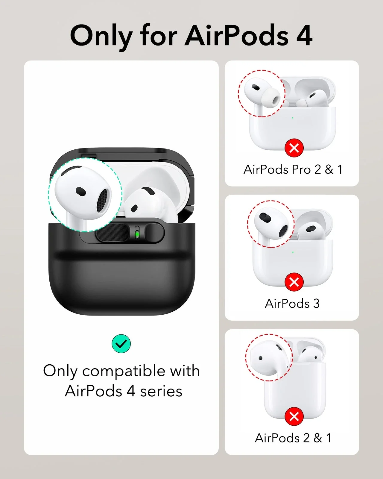 AirPods 4 Pulse FlickLock Case (HaloLock) - Dark Blue - Image 2