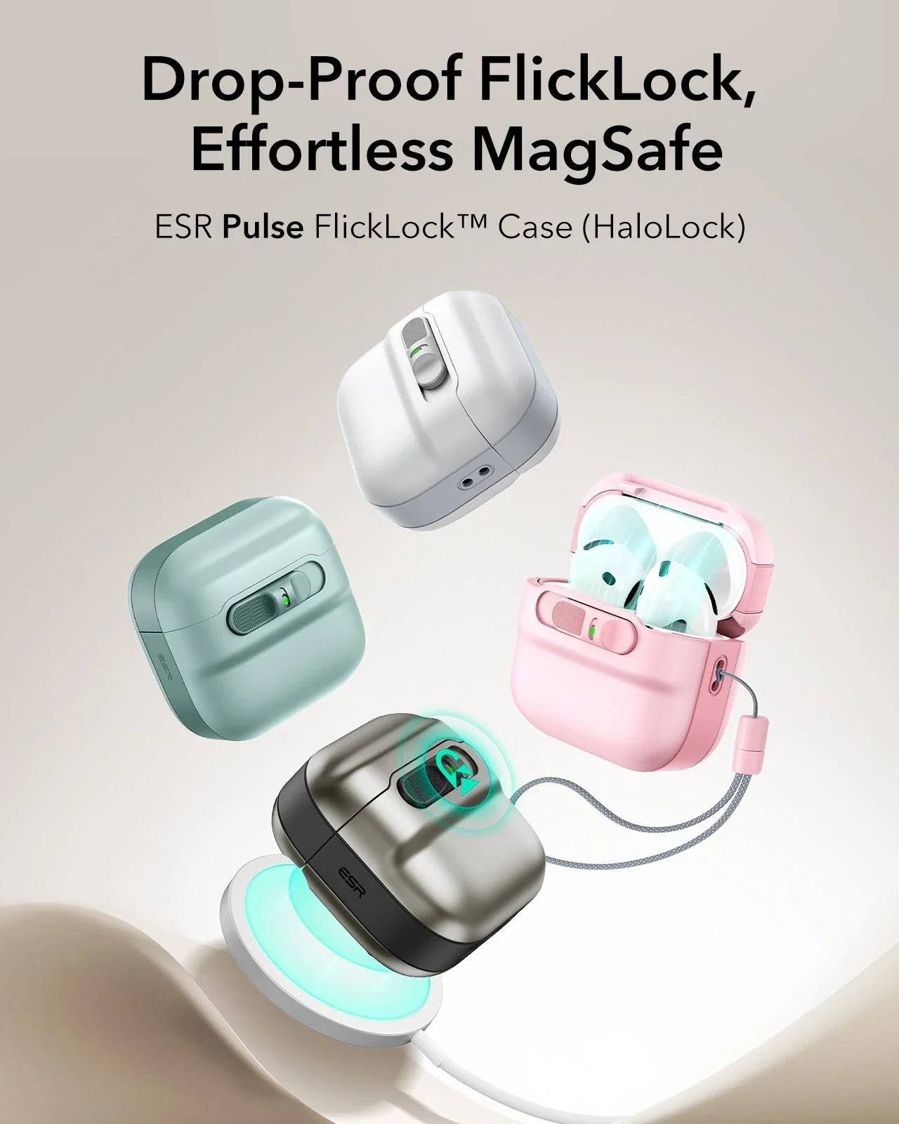AirPods 4 Pulse FlickLock Case (HaloLock) - Dark Blue - Image 3