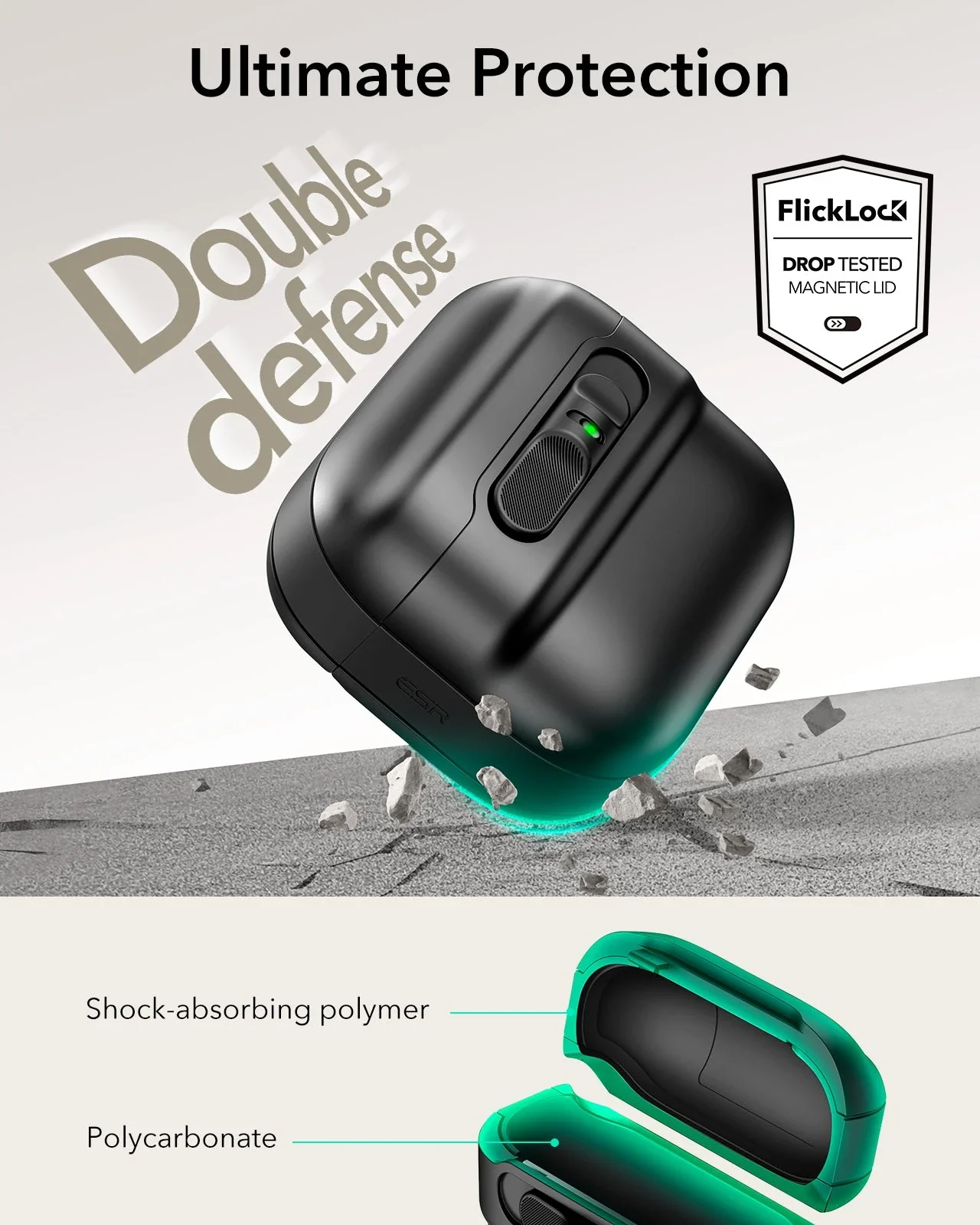 AirPods 4 Pulse FlickLock Case (HaloLock) - Dark Blue - Image 7
