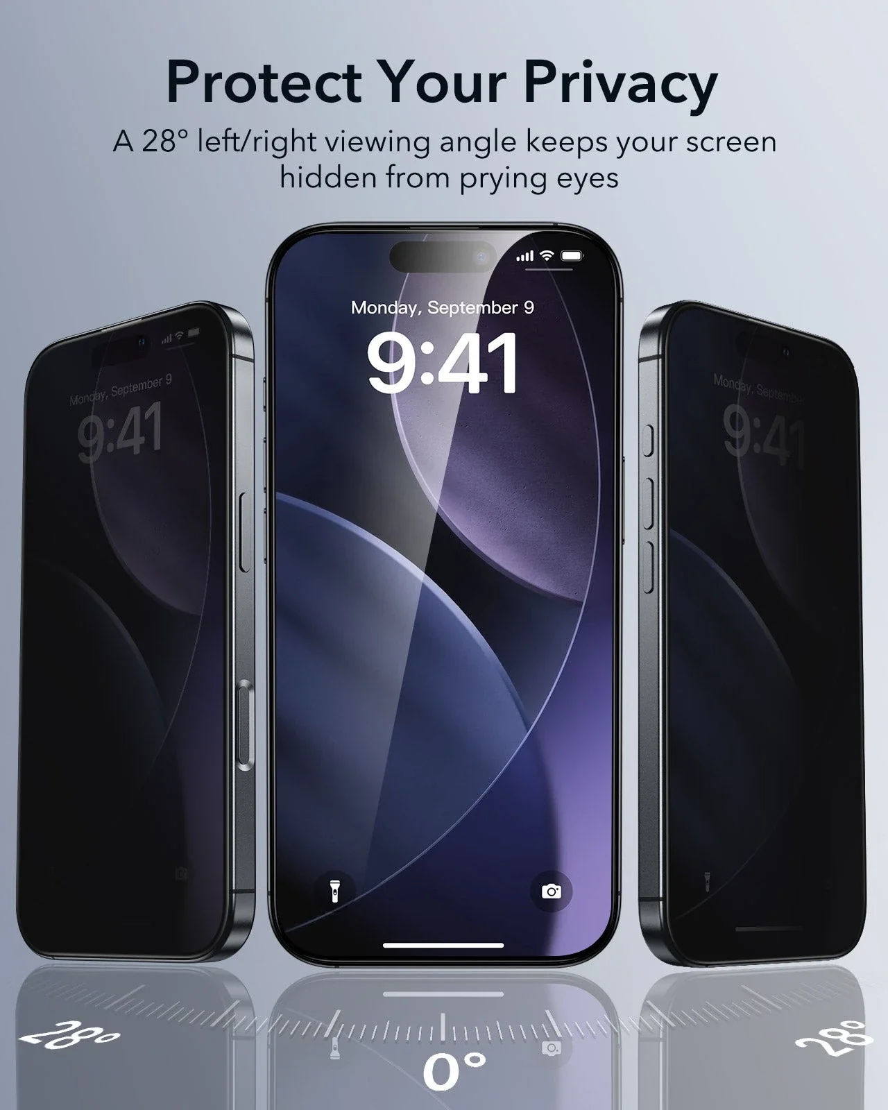 iPhone 17 Pro Max UltraFit Classic Privacy Screen Protector - 3 Pack - Image 3