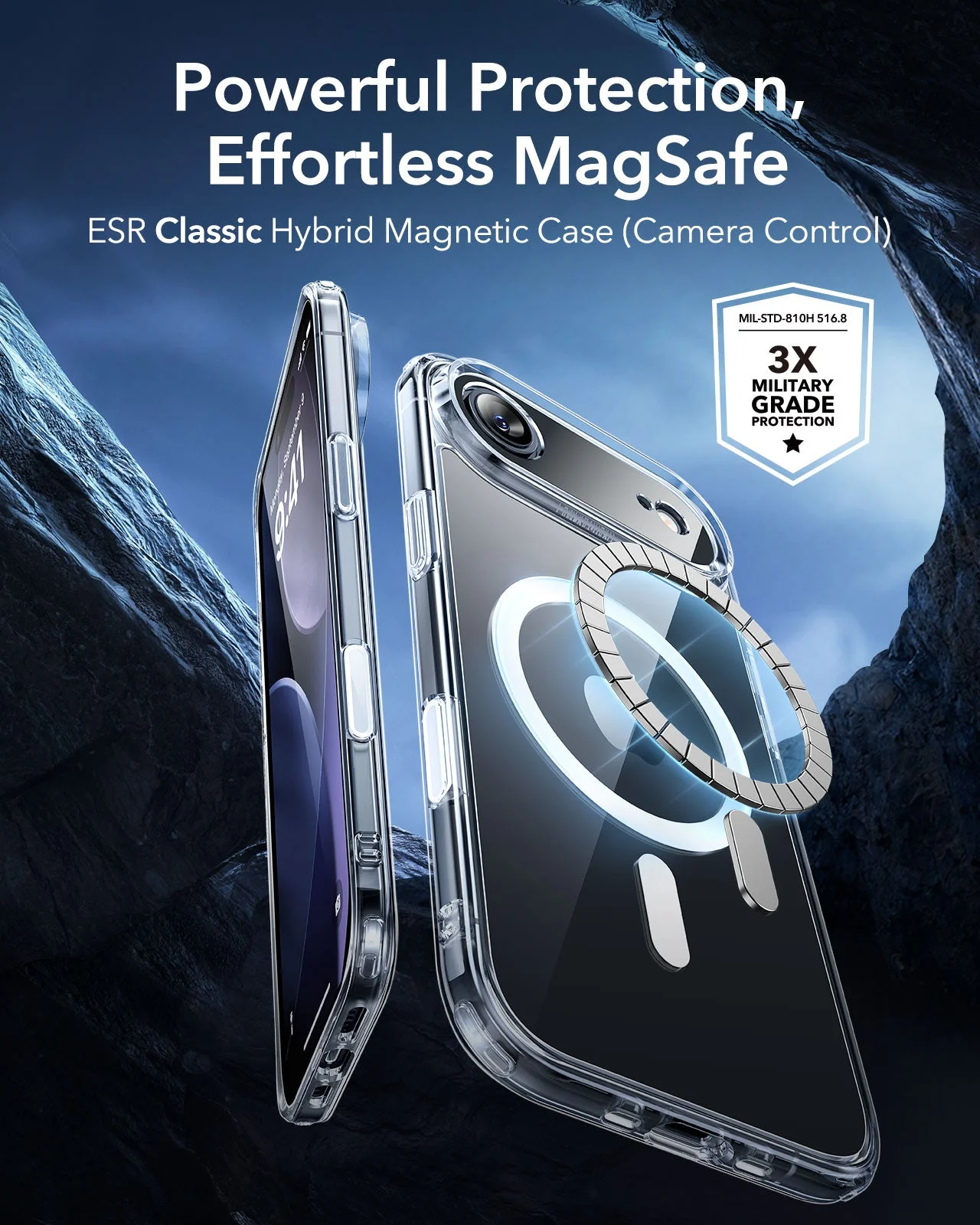 iPhone Air Classic Hybrid Magnetic Case (Camera Control) - Clear - Image 2