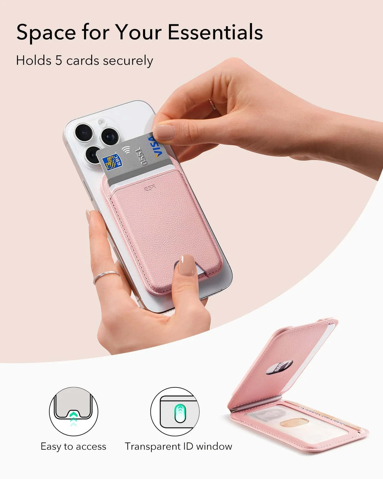 Aura Wallet Stand (HaloLock) - Pink - Image 6