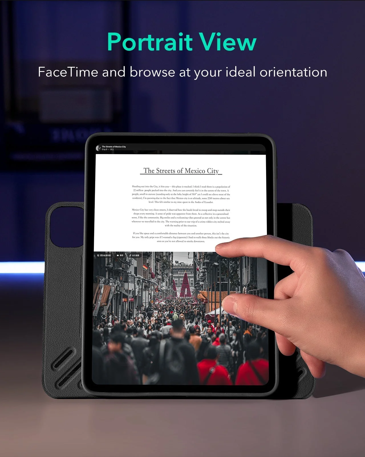 iPad Pro 13" (2025) Bundle Shift Magnetic Case & Armorite® Paper-Feel Protection - Black - Image 5