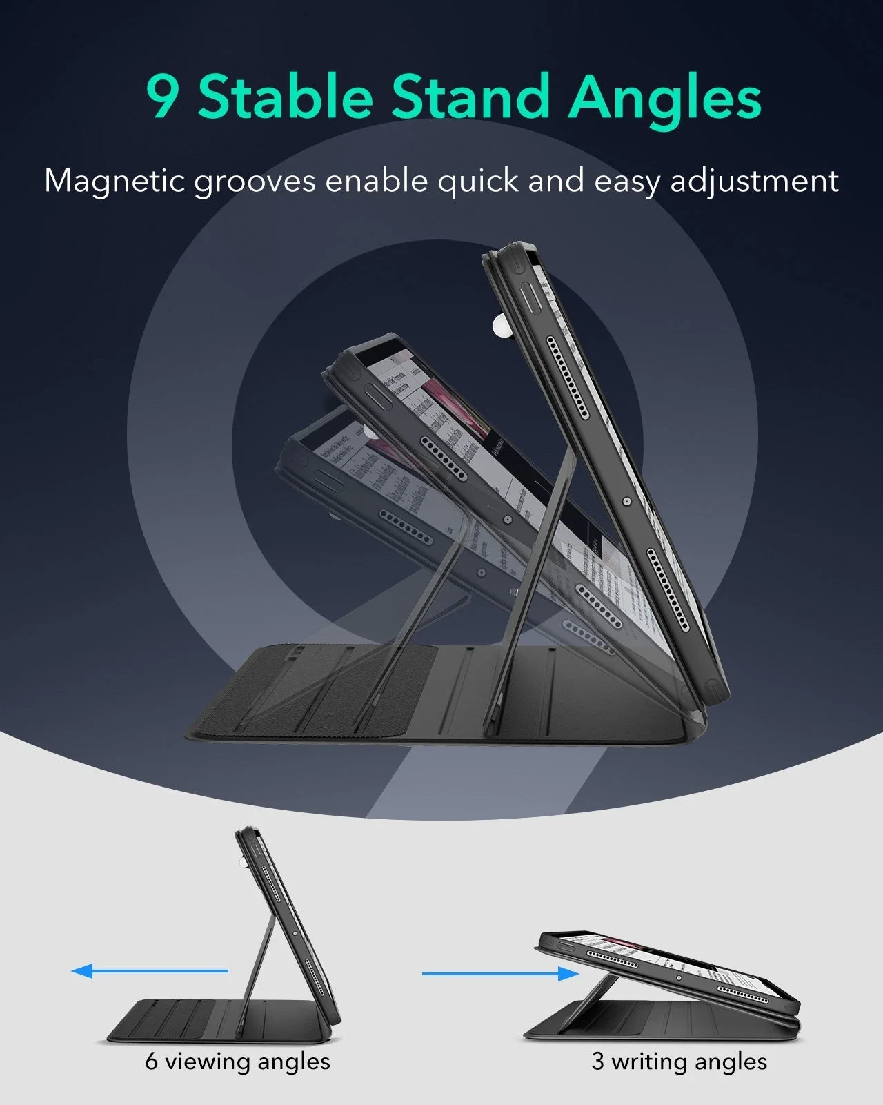 iPad Pro 13" (2025) Bundle Shift Magnetic Case & Armorite® Paper-Feel Protection - Black - Image 7