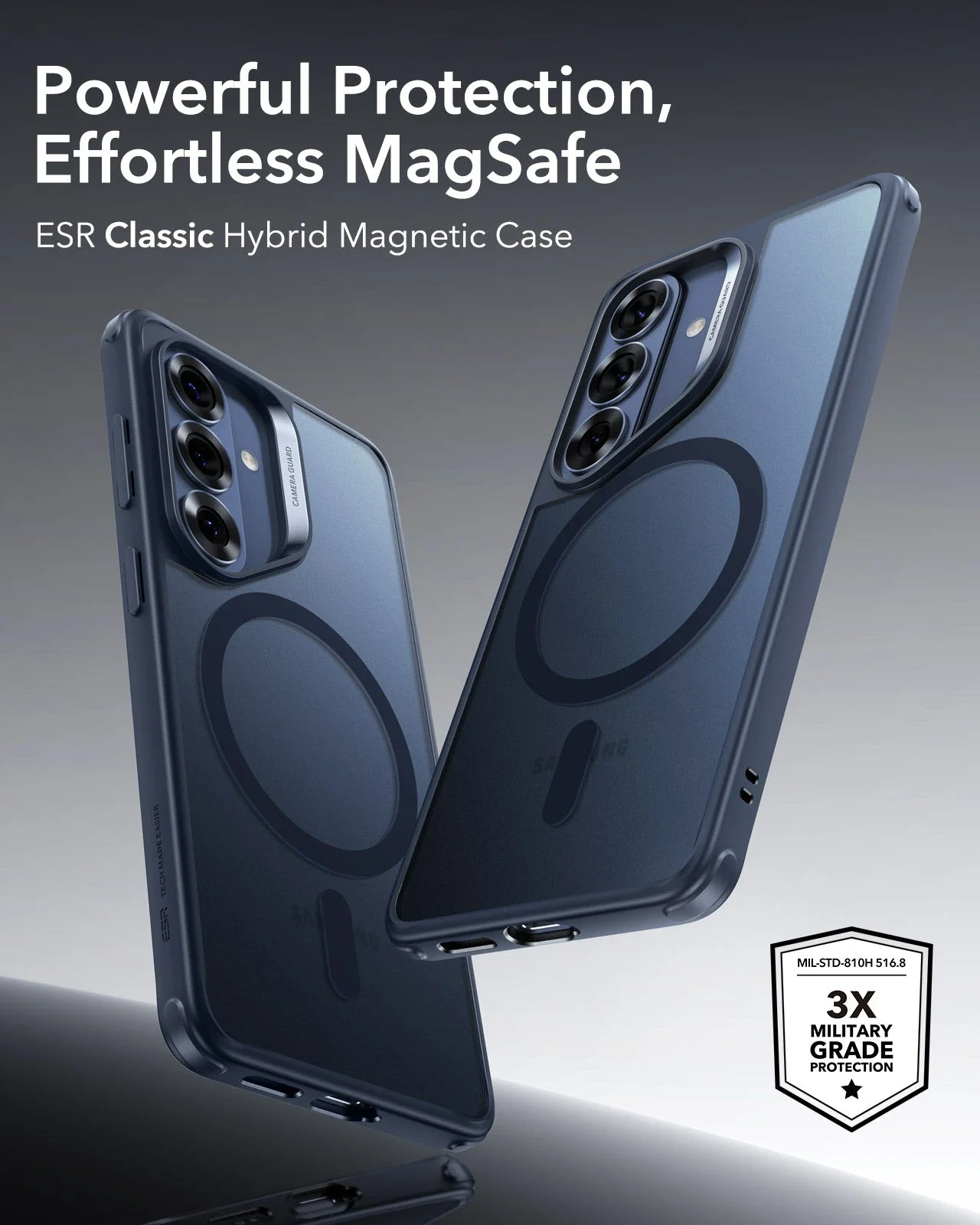 Galaxy S26 Classic Hybrid Magnetic Case - Frosted Blue - Image 2
