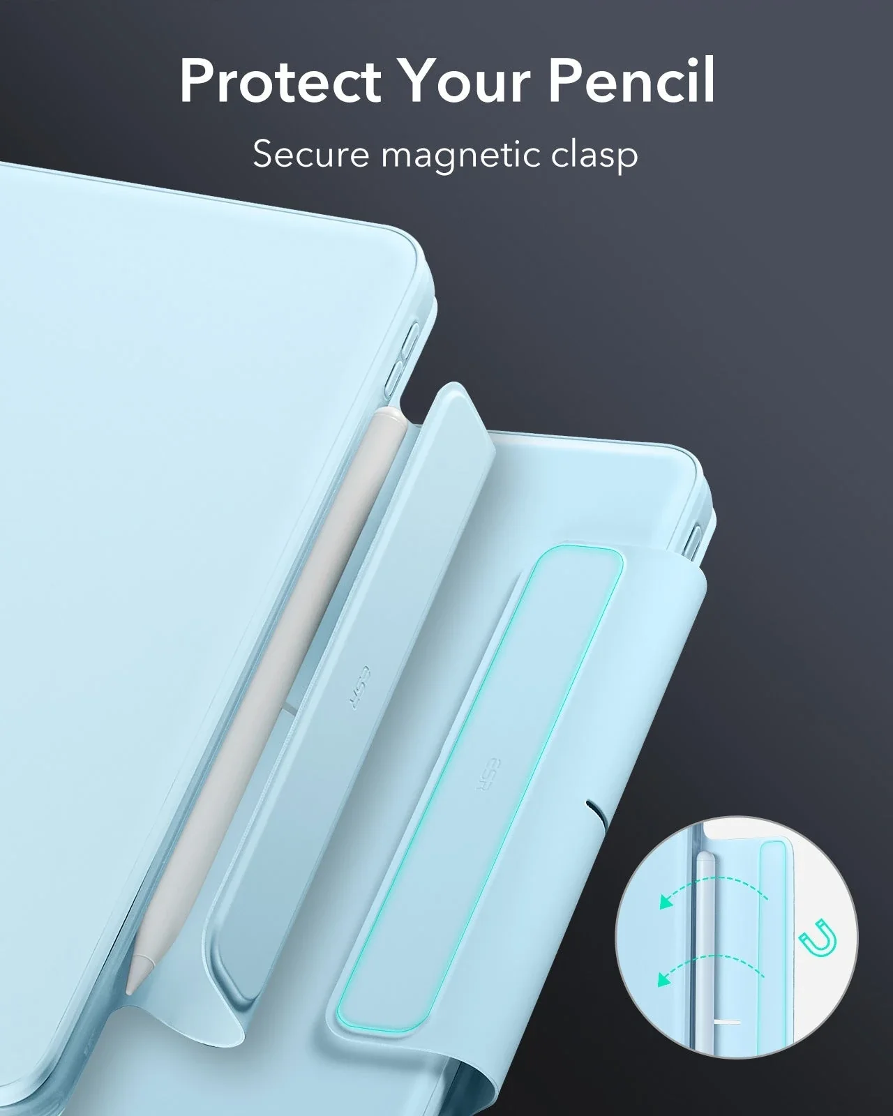 iPad Air 13" (M4) 2026 Bundle Rebound Magnetic Keyboard Case 360, Armorite & Paper-Feel Screen Protectors - US Layout-Blue - Image 15