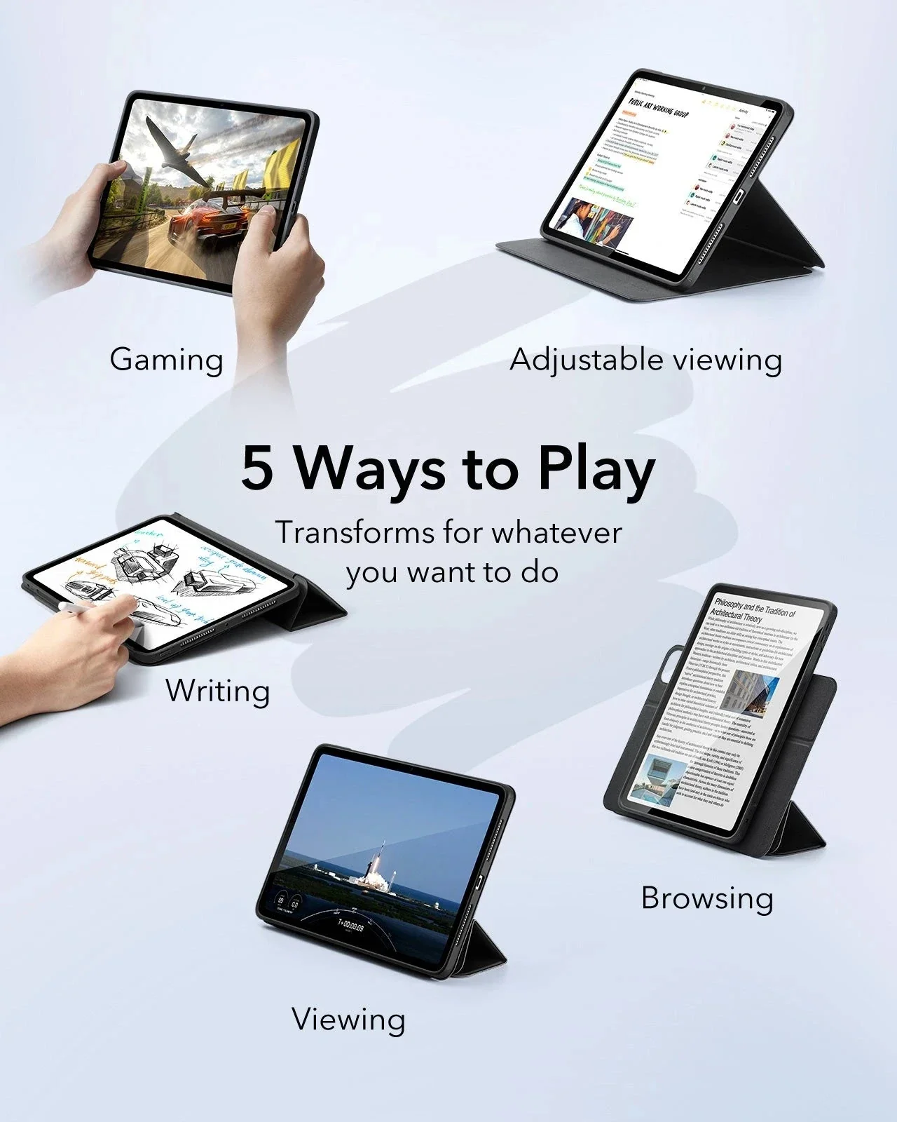 iPad Pro 13ʺ (2024) Rebound Transformation Bundle - Navy Blue - Image 4