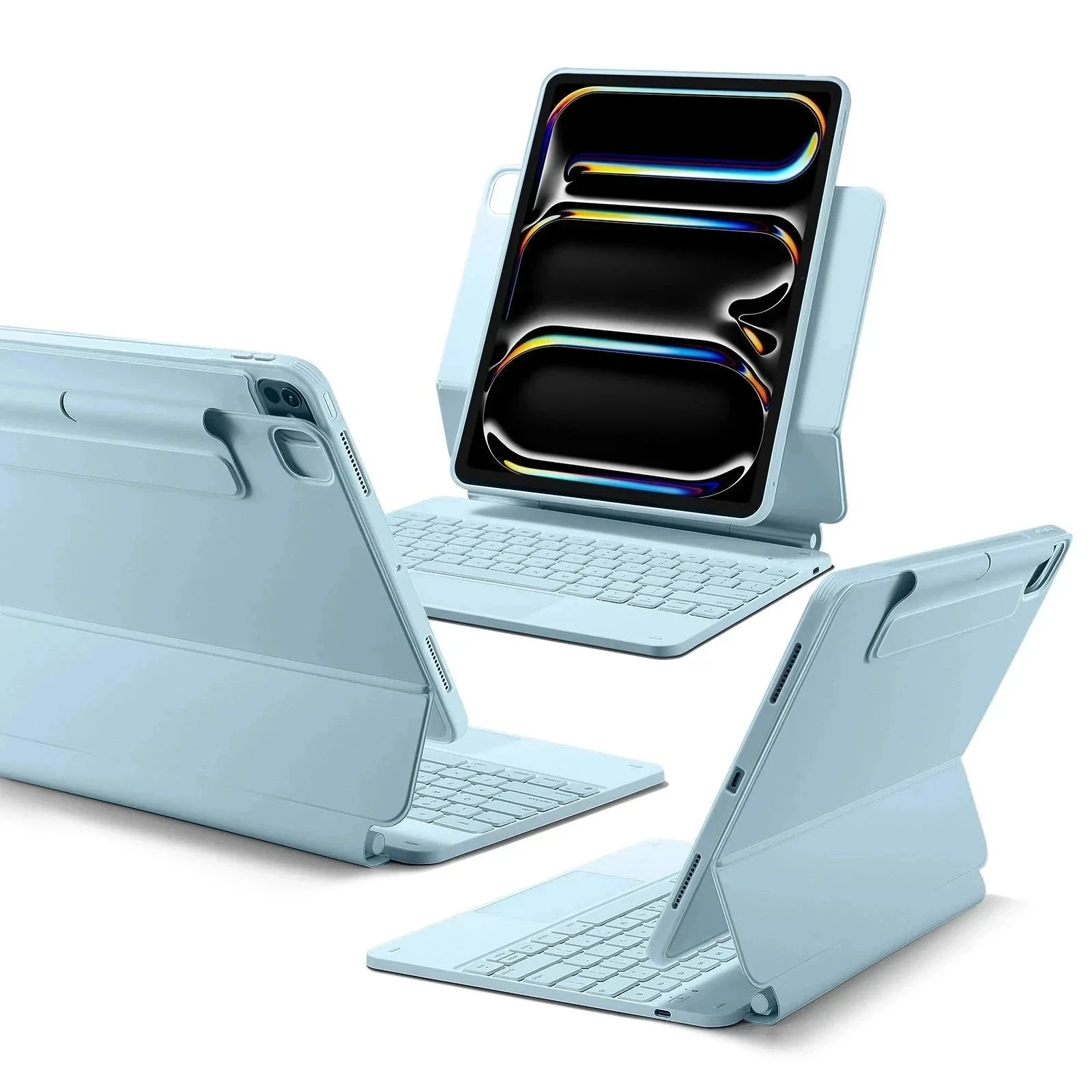 iPad Pro 13” (2025) Rebound Magnetic Keyboard Case 360 - US Layout-Blue