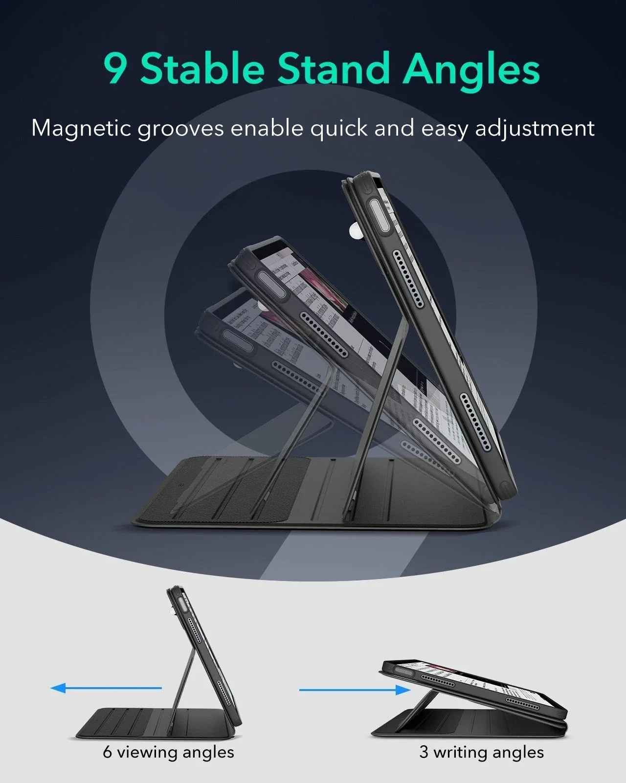 iPad Air 13" (M3) 2025 Bundle Shift Magnetic Case with Geo Digital Pencil - Brown - Image 8