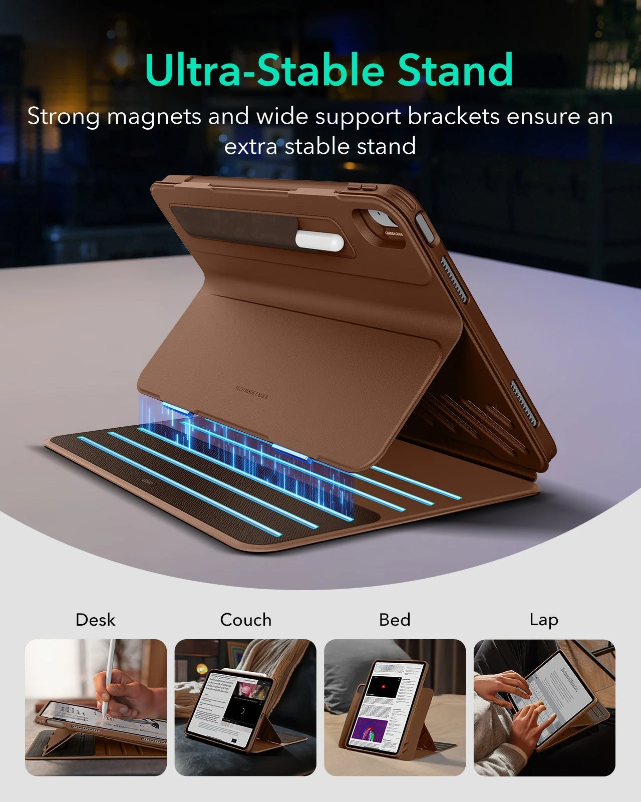 iPad Air 13" (M4) 2026 Shift Magnetic Case - Brown - Image 4