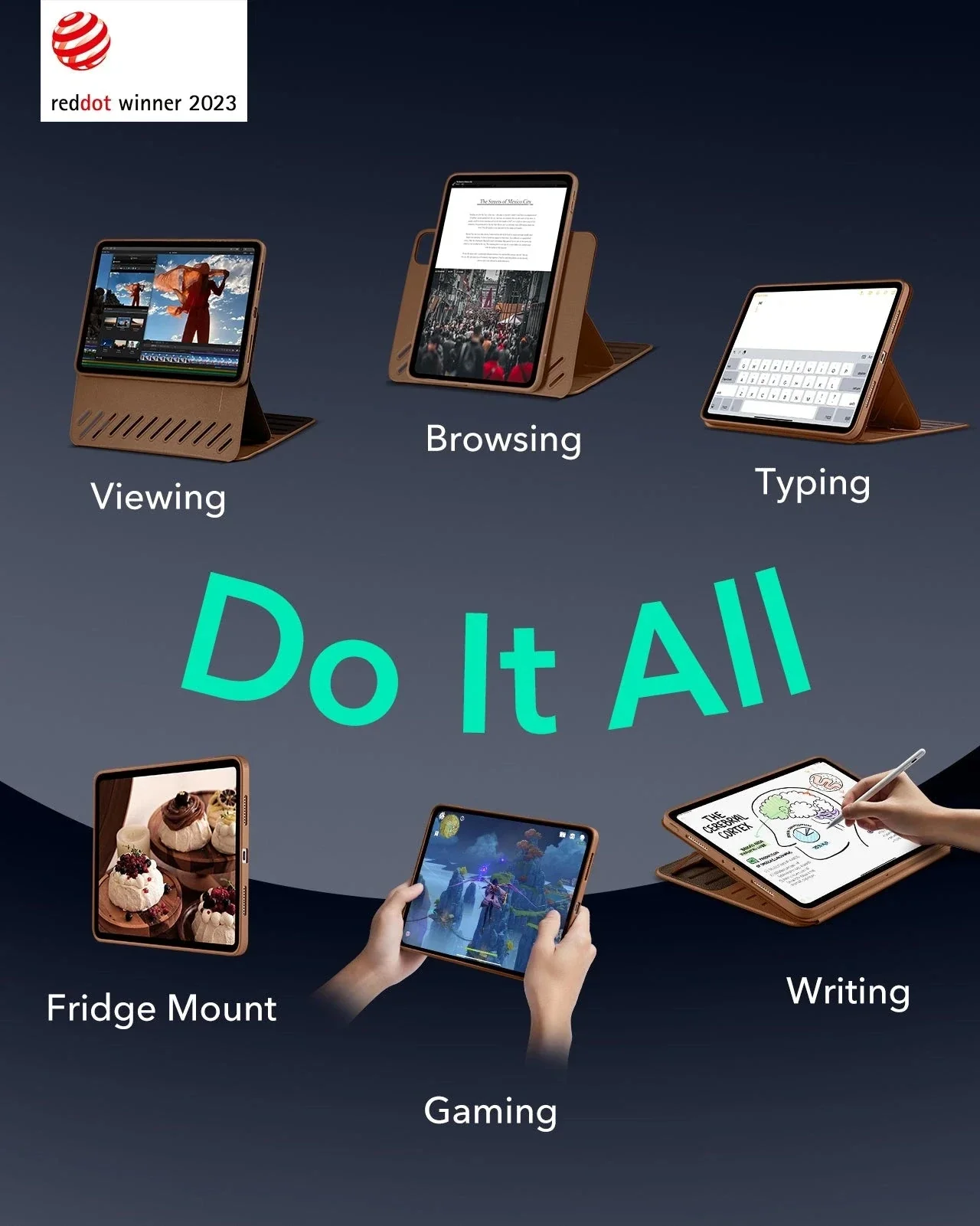 iPad Pro 11ʺ (2025) Shift Transformation with Digital Pencil Bundle - Brown - Image 2