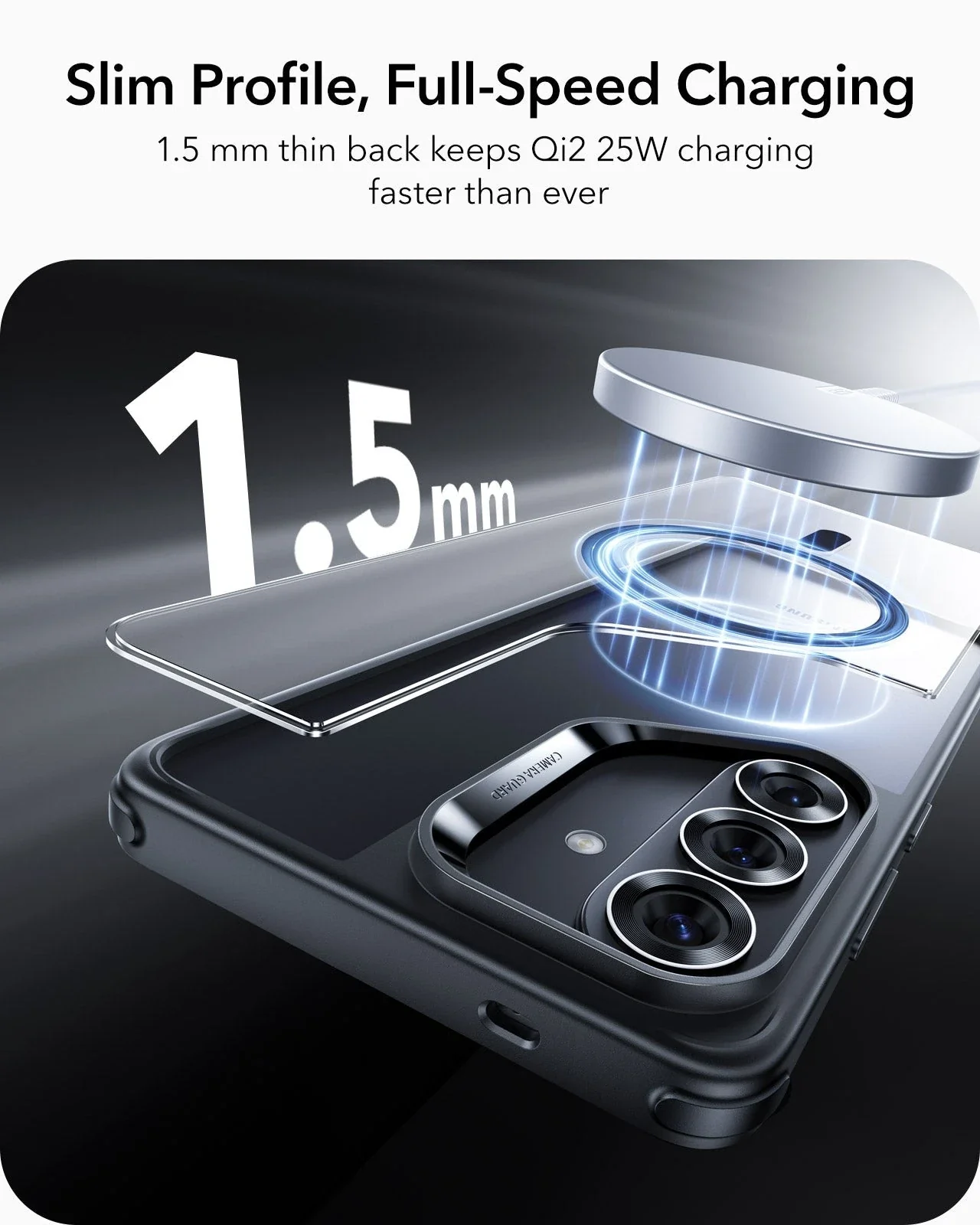 Galaxy S26 Classic Hybrid Magnetic Case - Clear Black - Image 7