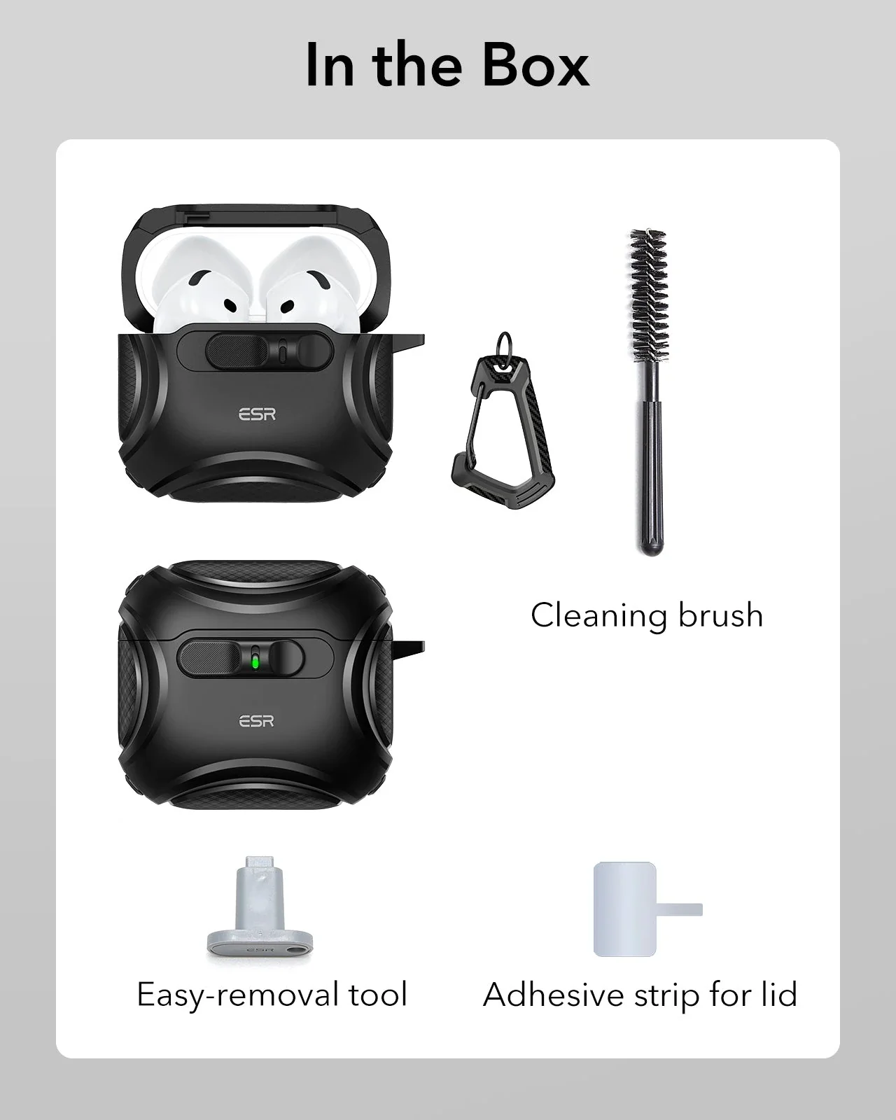 Cyber FlickLock Everyday-Carry Bundle for AirPods 4 - Titanium - Image 11