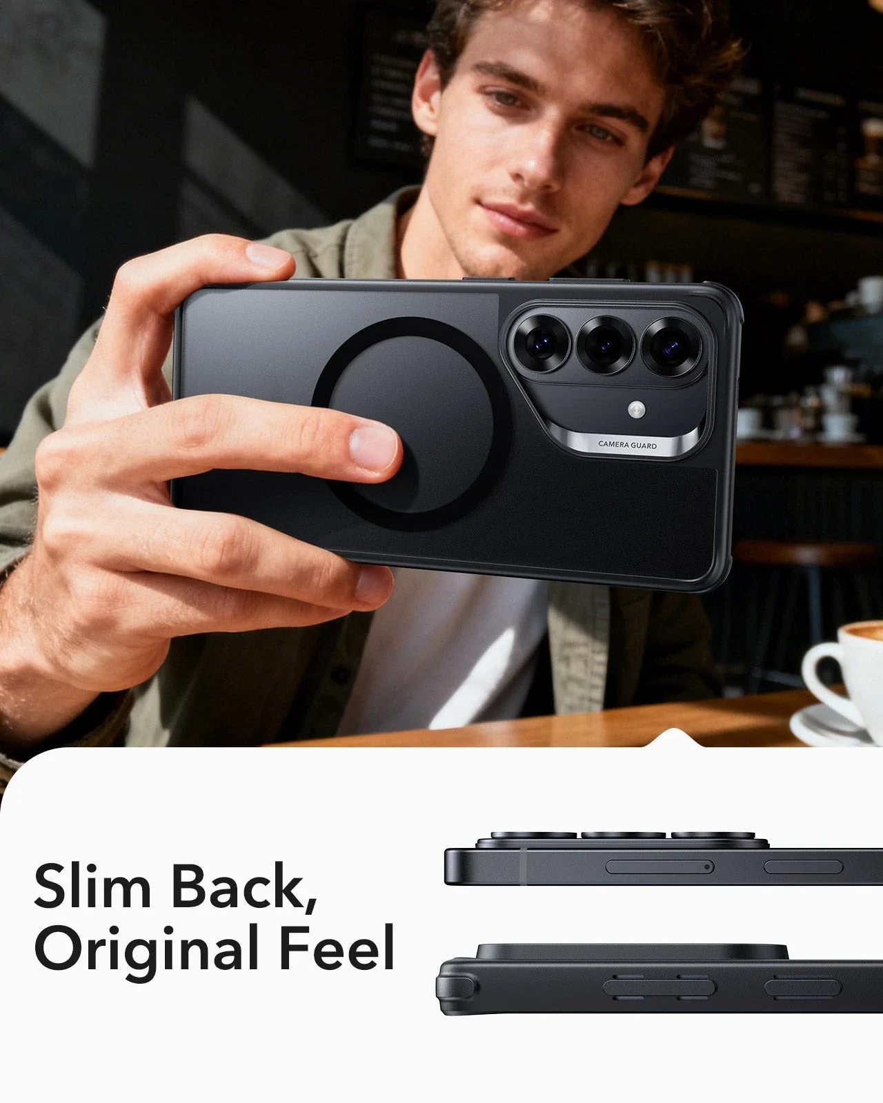 Galaxy S26 Classic Hybrid Magnetic Case - Frosted Black - Image 8