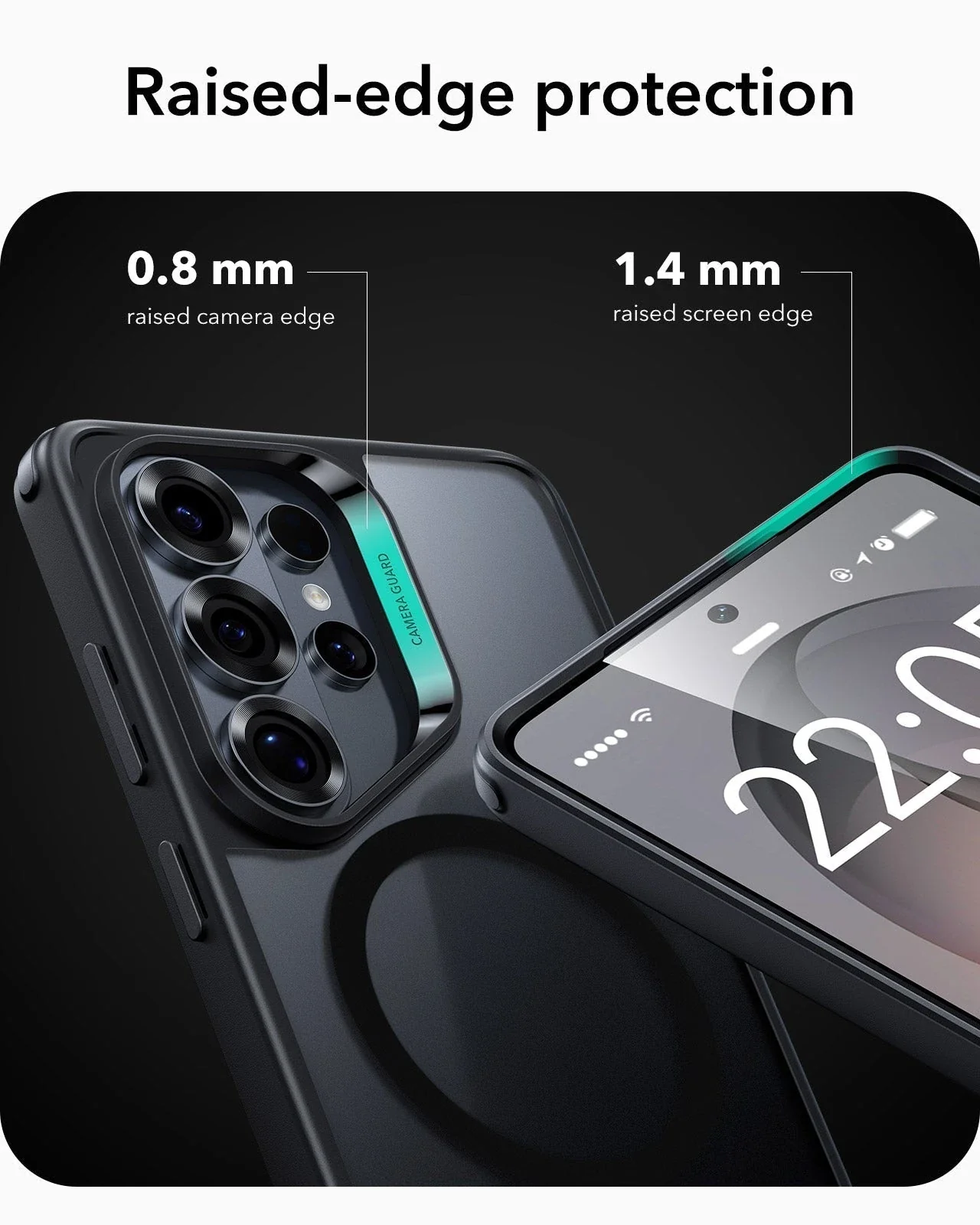 Galaxy S26 Ultra Classic Hybrid Magnetic Case - Frosted Black - Image 4