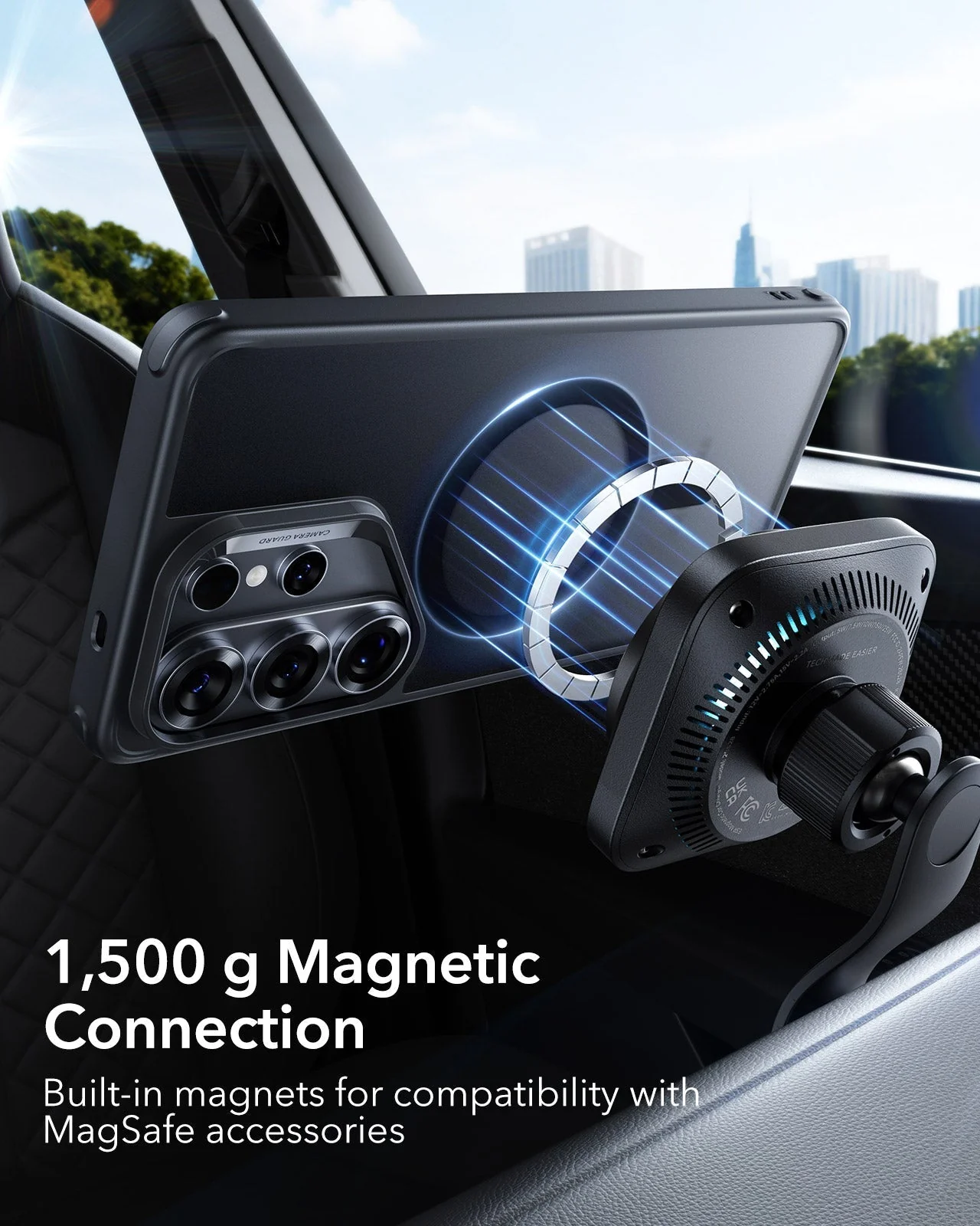 Galaxy S26 Ultra Classic Hybrid Magnetic Case - Frosted Black - Image 6