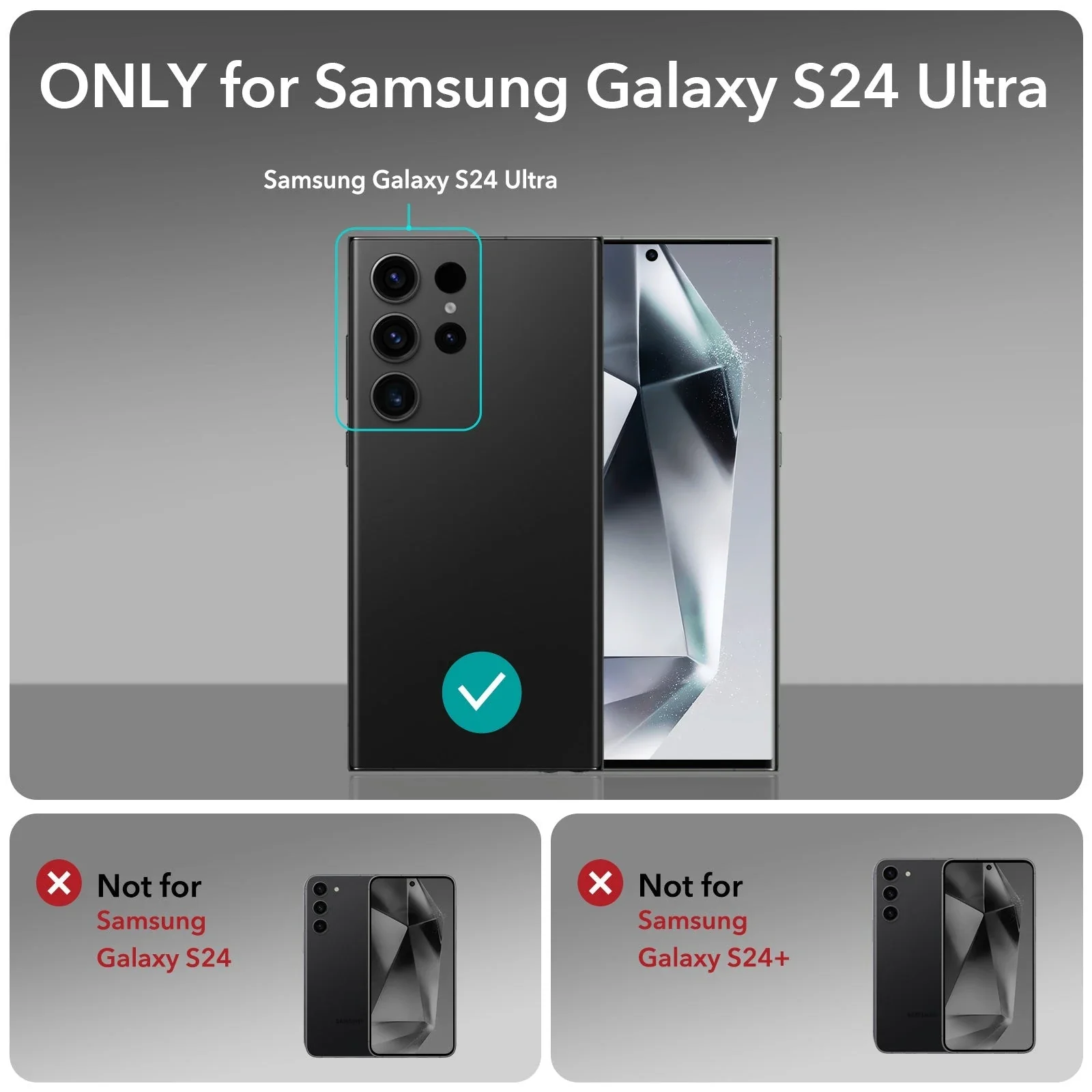 Galaxy S24 Ultra Boost Kickstand Case - Clear Grey - Image 8
