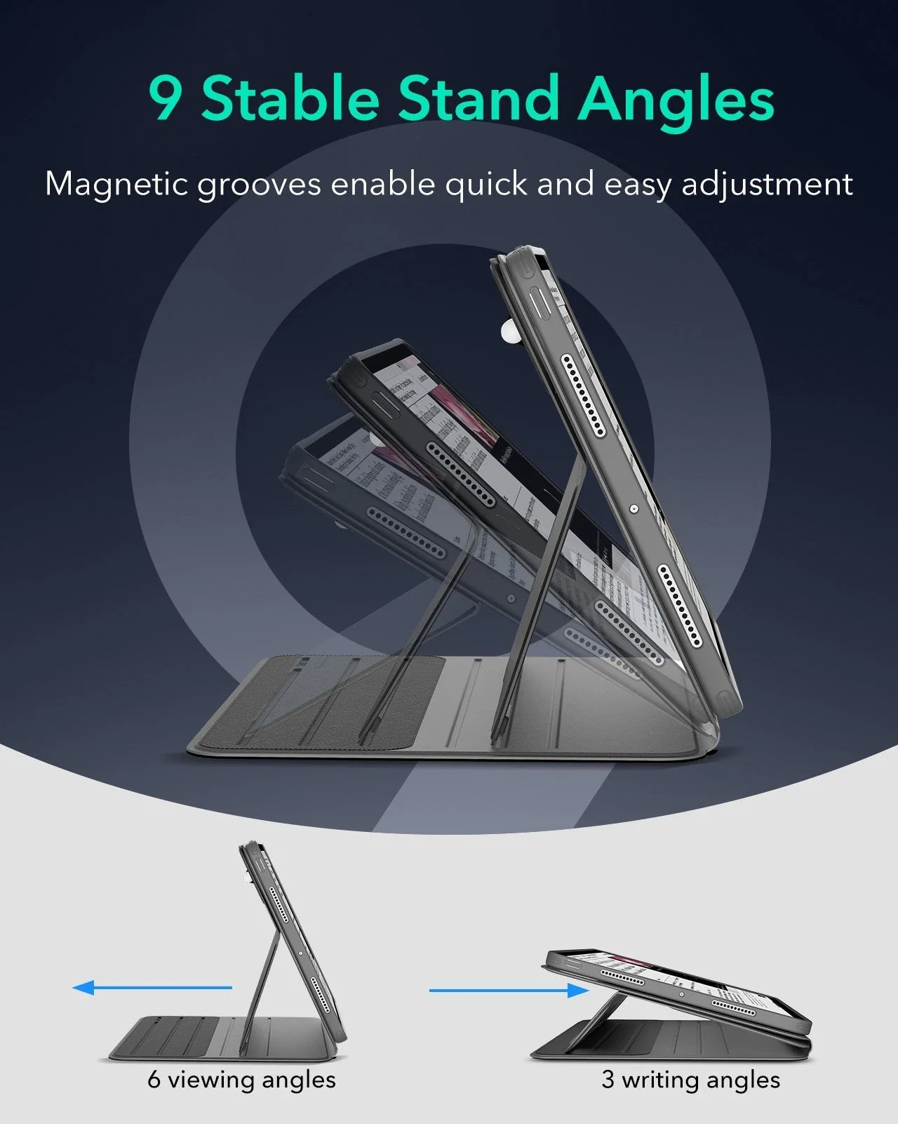 iPad Pro 11" (2025) Bundle Shift Magnetic Case & Armorite® Protection - Gray - Image 7