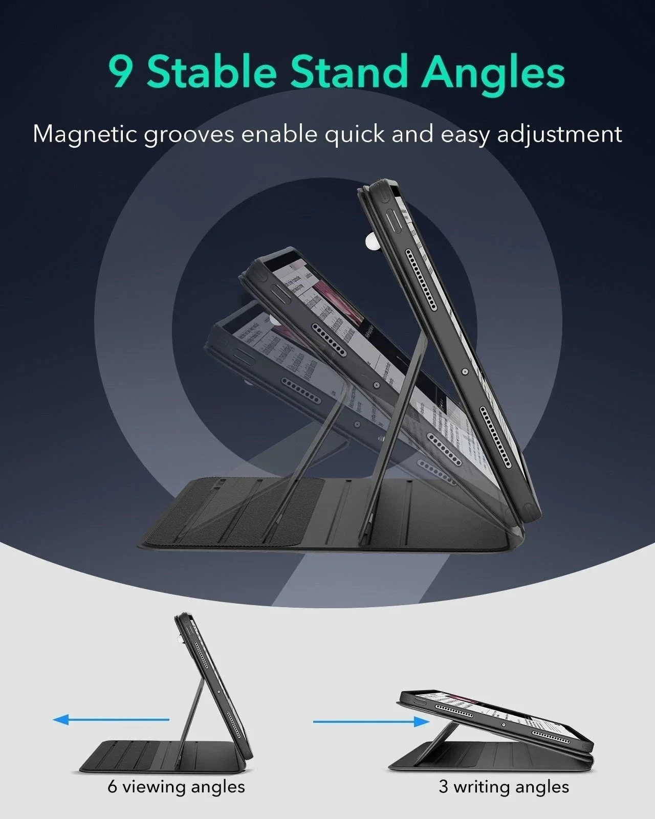 iPad Pro 13″ (2024) Shift Magnetic Case with Pencil Bundle - Gray - Image 9