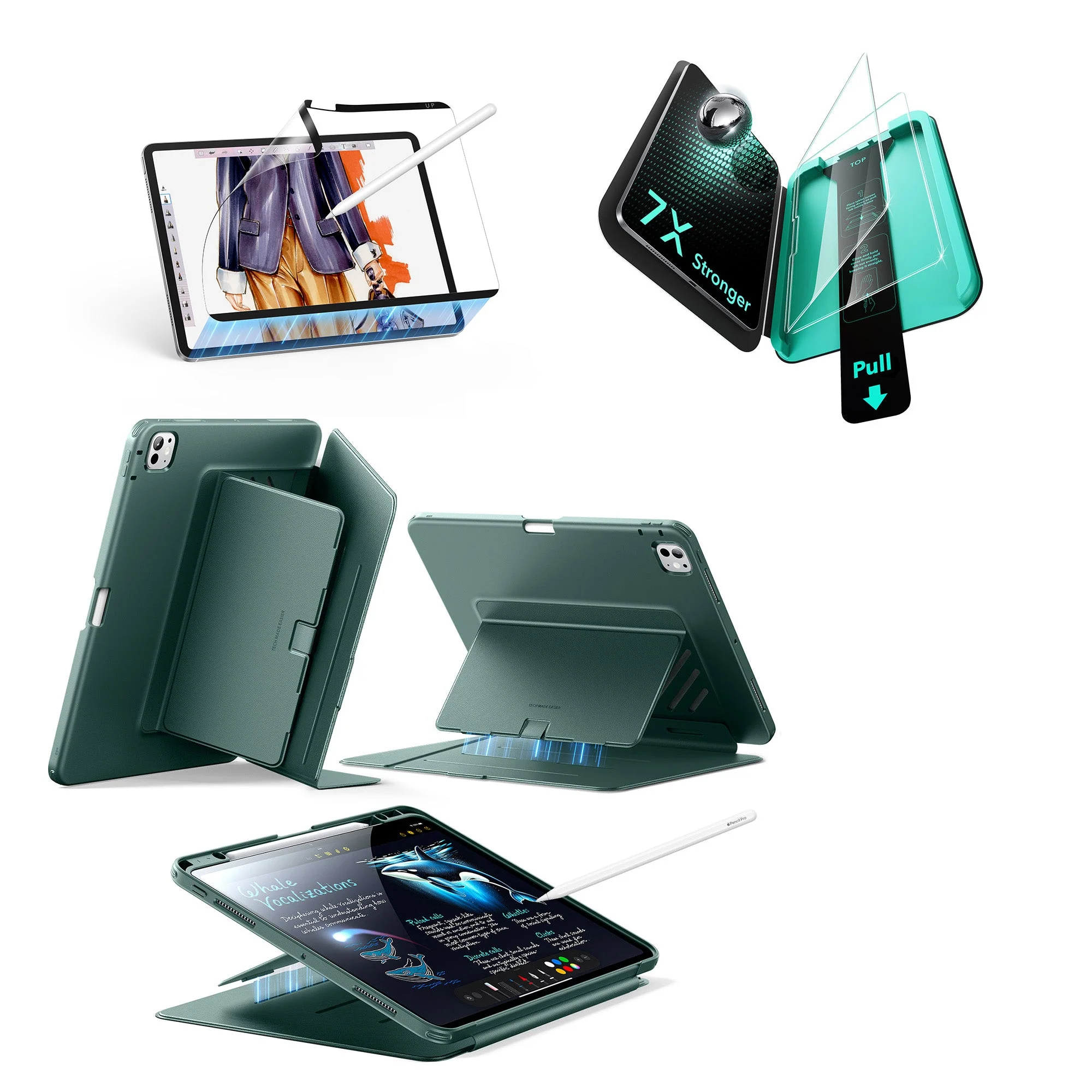 iPad Pro 13ʺ (2025) Flip Transformation Bundle - Green