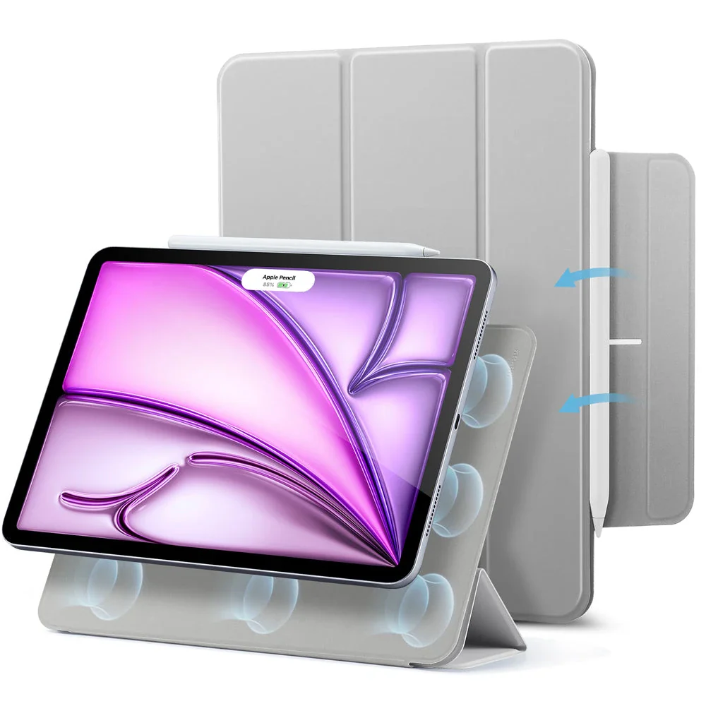 iPad Air 13" (M4) 2026 Rebound Magnetic Case - Grey