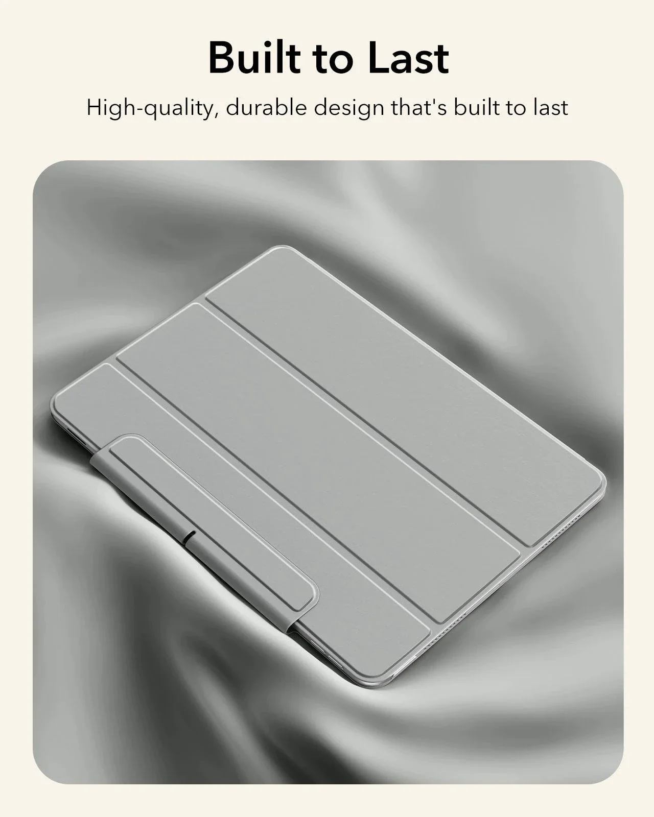 iPad Air 13" (M4) 2026 Rebound Magnetic Case - Grey - Image 7