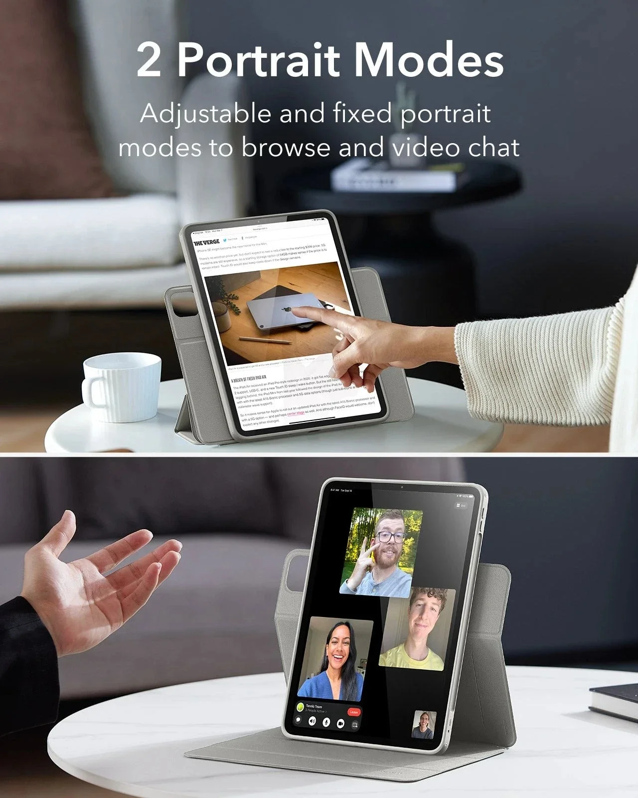 iPad Pro 13ʺ (2025) Rebound Hybrid Case 360 - Grey - Image 5