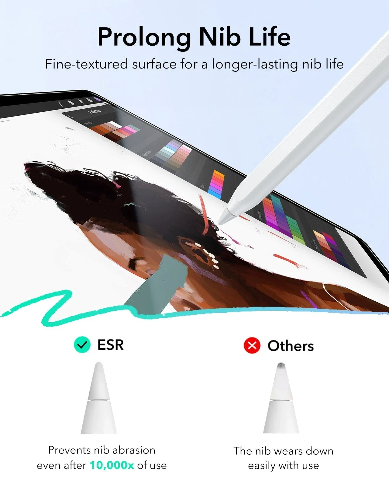 iPad 10th Generation Paper-Feel Tempered Glass Screen Protector - 2 Pack - Image 8