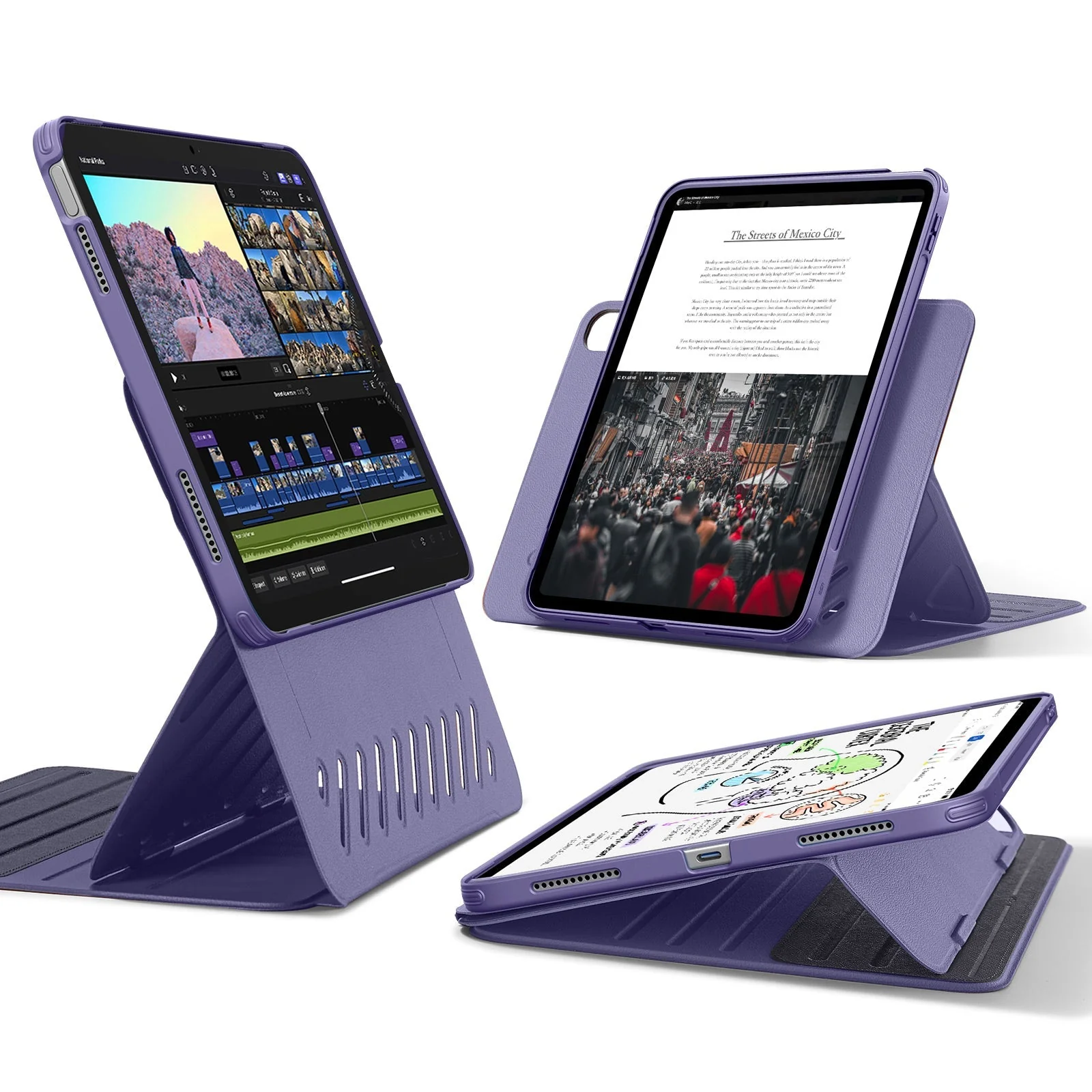 iPad 10th Generation Shift Magnetic Case - Purple