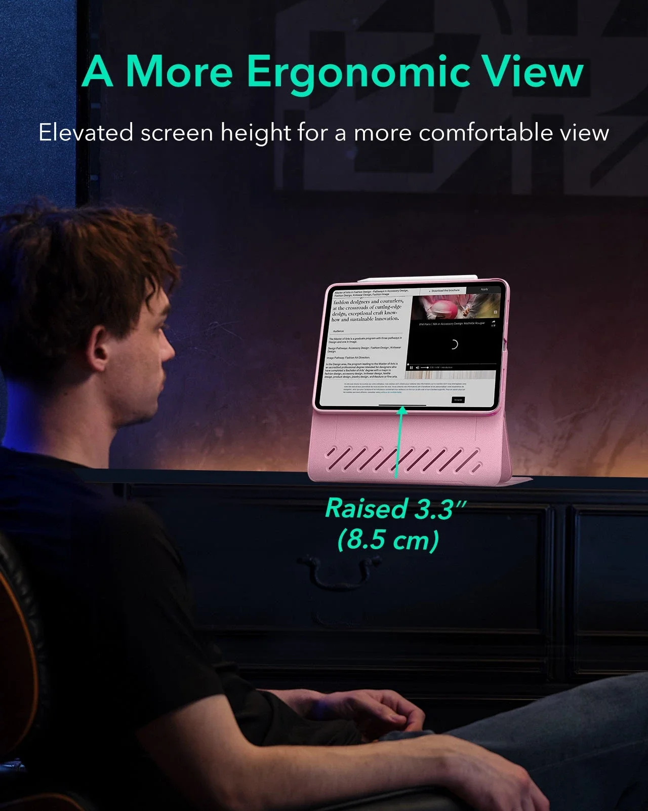 iPad 11" (A16, 2025) Shift Magnetic Case - Pink - Image 5