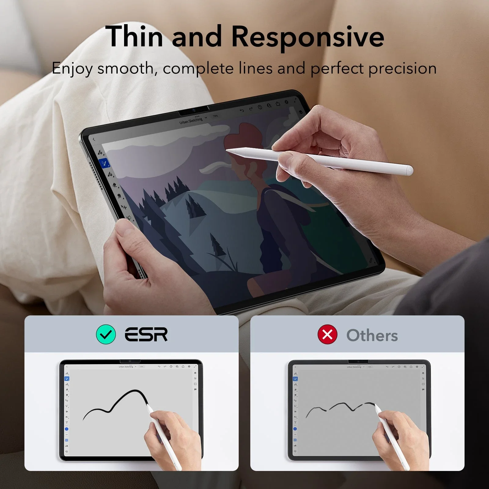 iPad Air 11" (2024) Magnetic Privacy Screen Protector - 1 Pack - Image 6