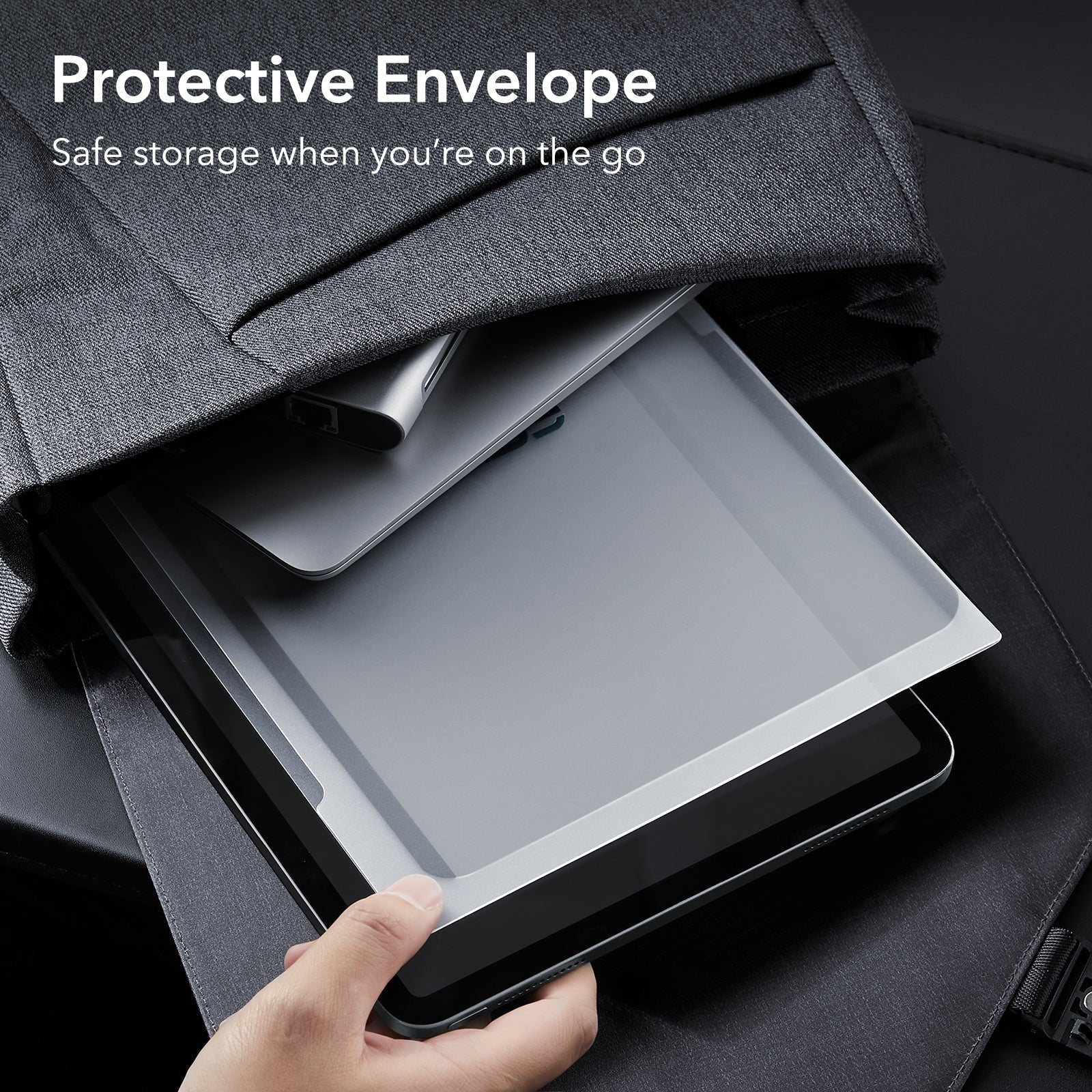 iPad Air 11" (2024) Privacy Magnetic Screen Protector Set - 1 Privacy + 2 Tempered-Glass - Image 9