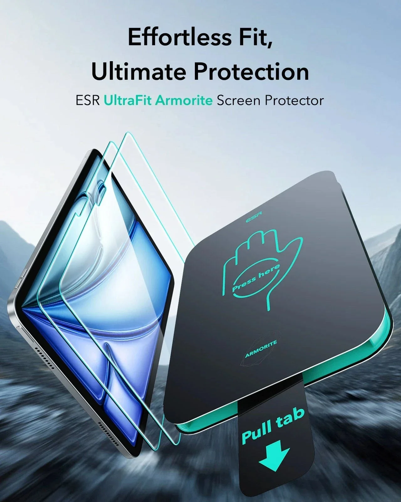 iPad Air 11" (M4) 2026 UltraFit Armorite®  Screen Protector - 2 Pack - Image 3