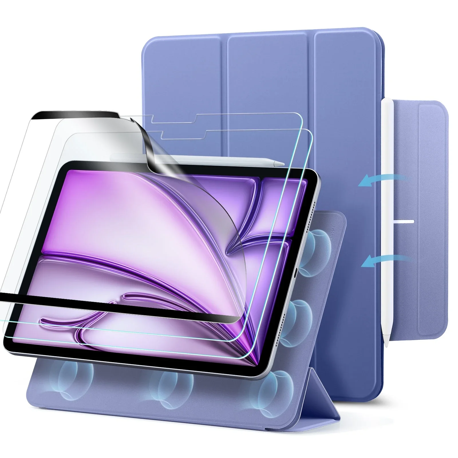 iPad Air 13" (2024) Magnetic Transformation Bundle - Lavender