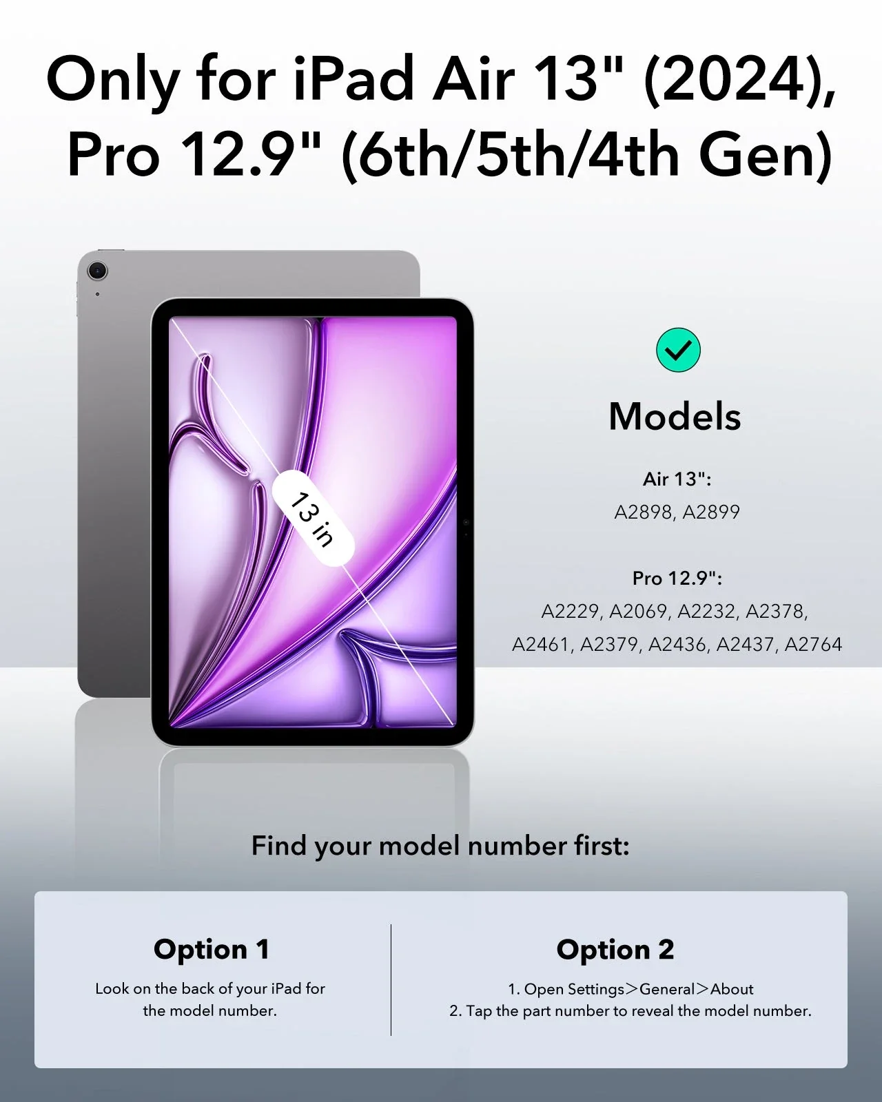 iPad Air 13" (2024) Magnetic Transformation Bundle - Navy Blue - Image 2