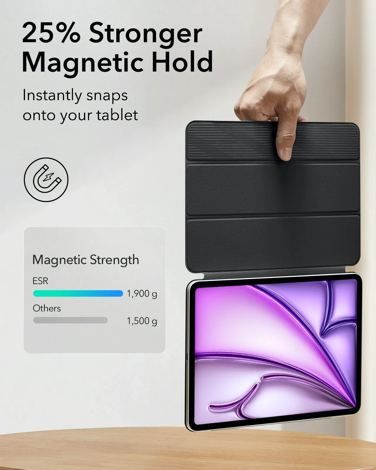 iPad Air 13ʺ (2024) Rebound Magnetic Case - Pink - Image 4