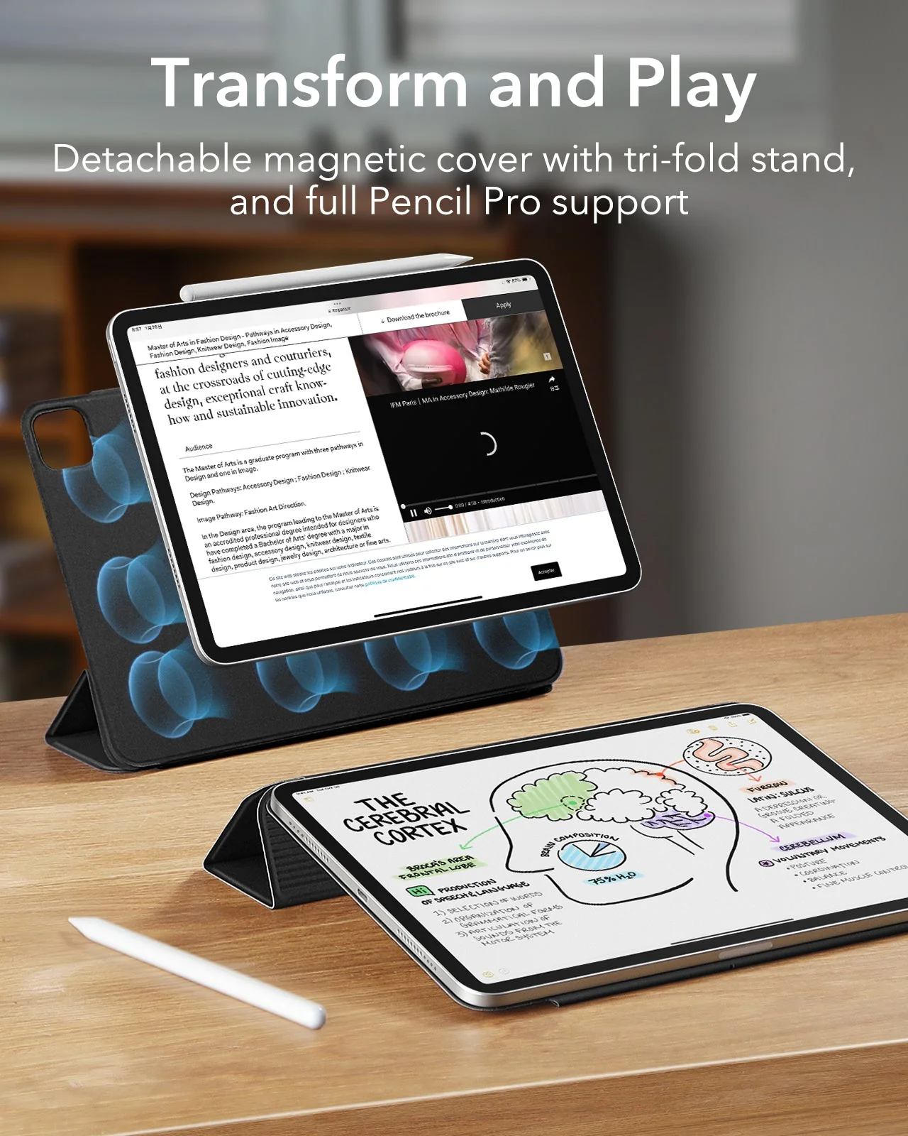 iPad Air 13" (2024) Rebound Magnetic Protection Bundle - Lavender - Image 3