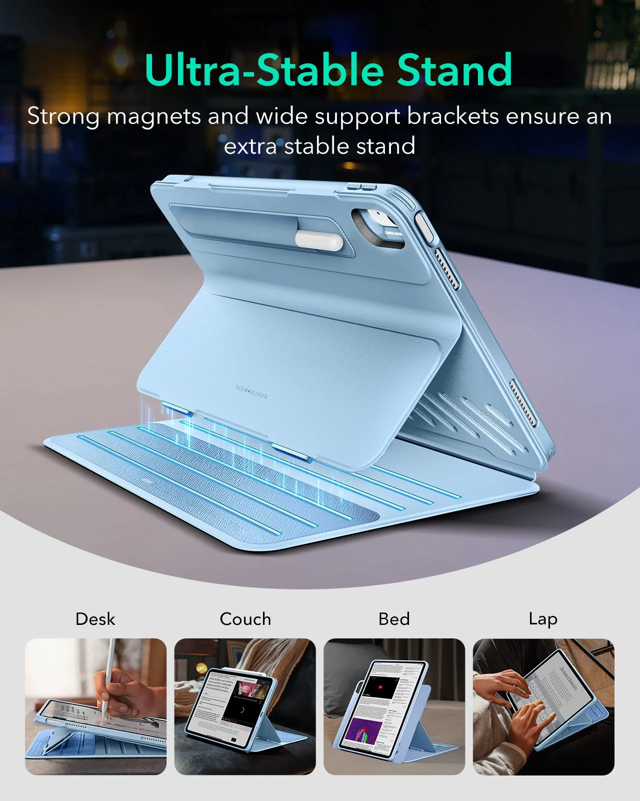 iPad Air 11" (2024), Air 10.9" (5th/4th Gen) Shift Magnetic Case - Blue - Image 3