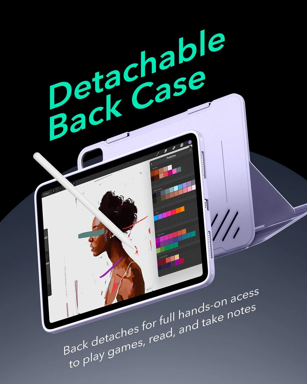 iPad Air 13" (2025) Shift Magnetic Case - Light Purple - Image 5