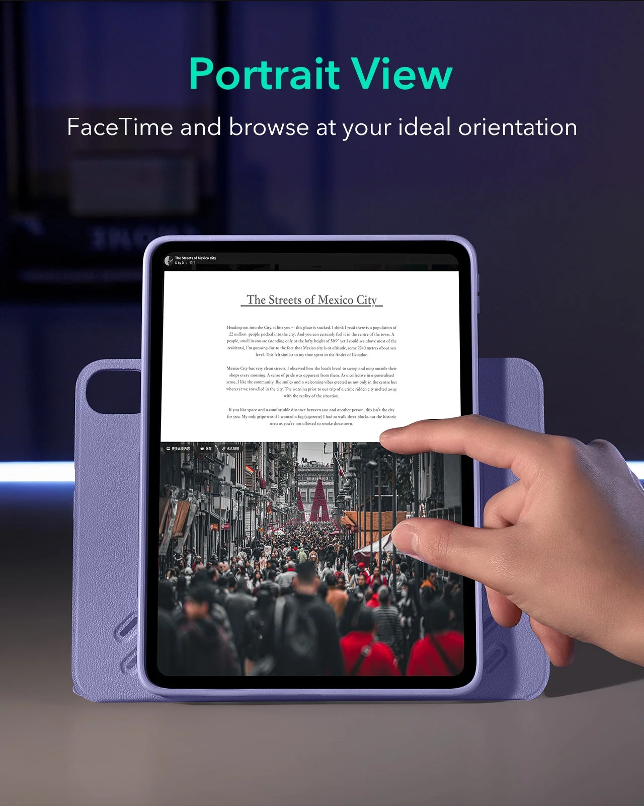 iPad Air 13ʺ (2024) Shift Magnetic Case - Purple - Image 6