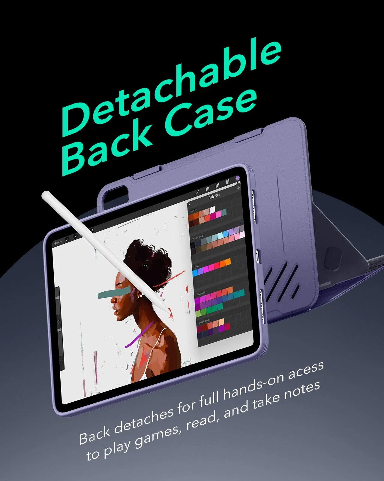 iPad Air 13ʺ (2024) Shift Magnetic Case - Purple - Image 5