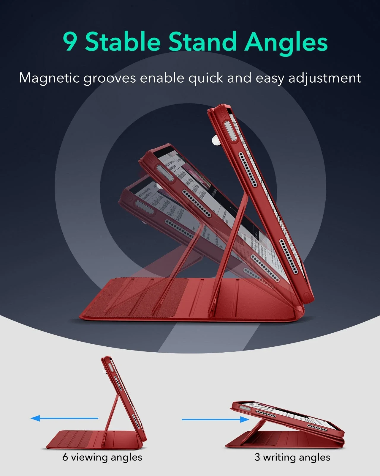 iPad Air 13ʺ (2024) Shift Magnetic Case - Red - Image 4
