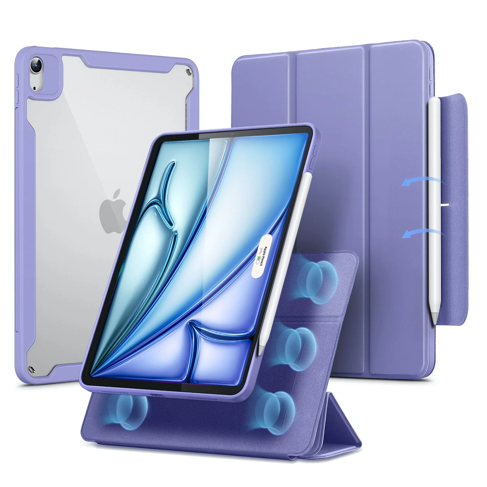 iPad Air 11ʺ (2024), Air 10.9ʺ (5th/4th Gen) Rebound Hybrid Case 360 - Purple