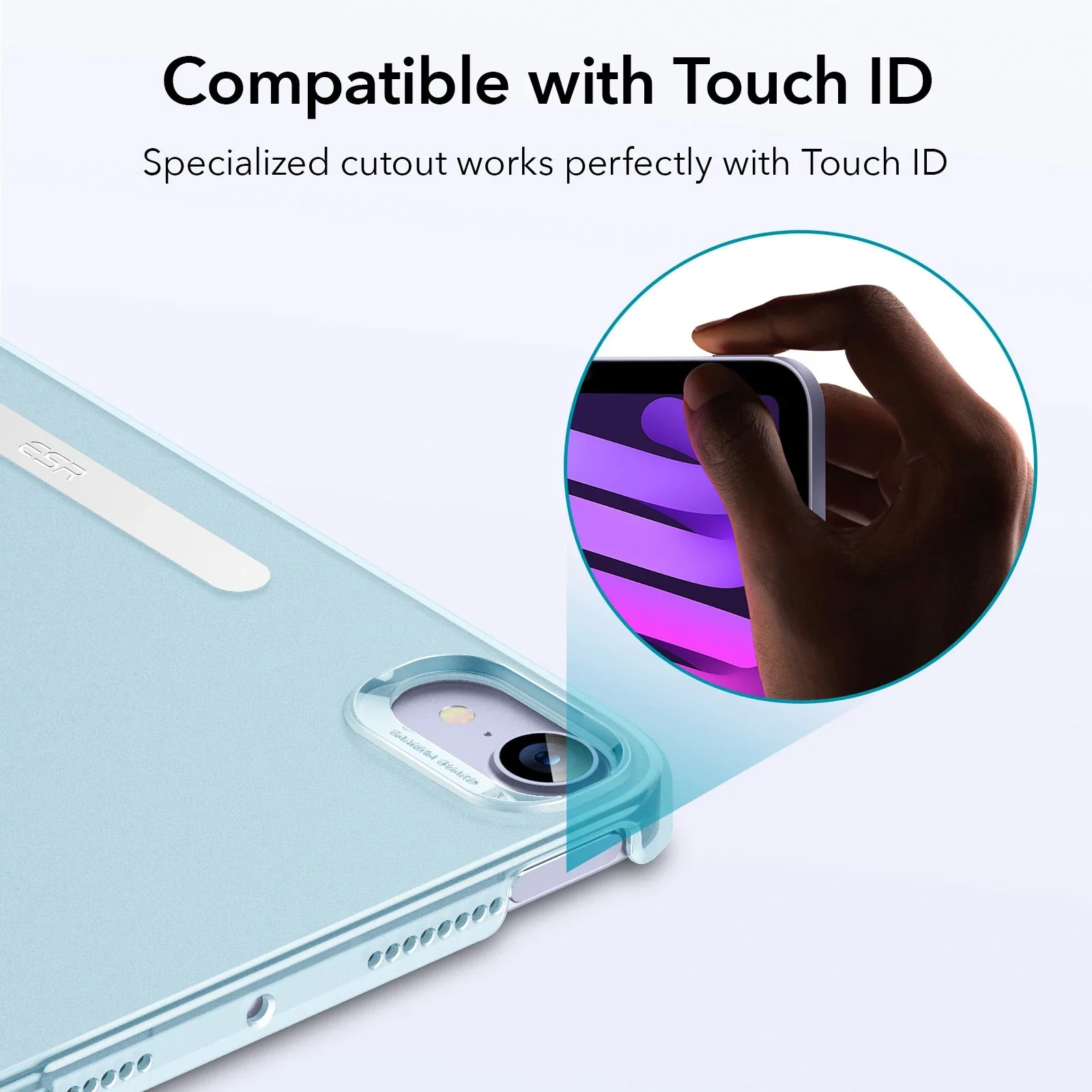 iPad mini 6 (2021) Ascend Trifold Case - Sky Blue - Image 8