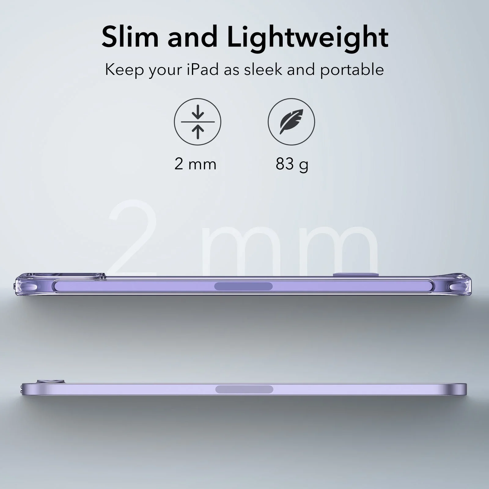 iPad mini 7/mini 6 Boost Kickstand Case - Clear - Image 4