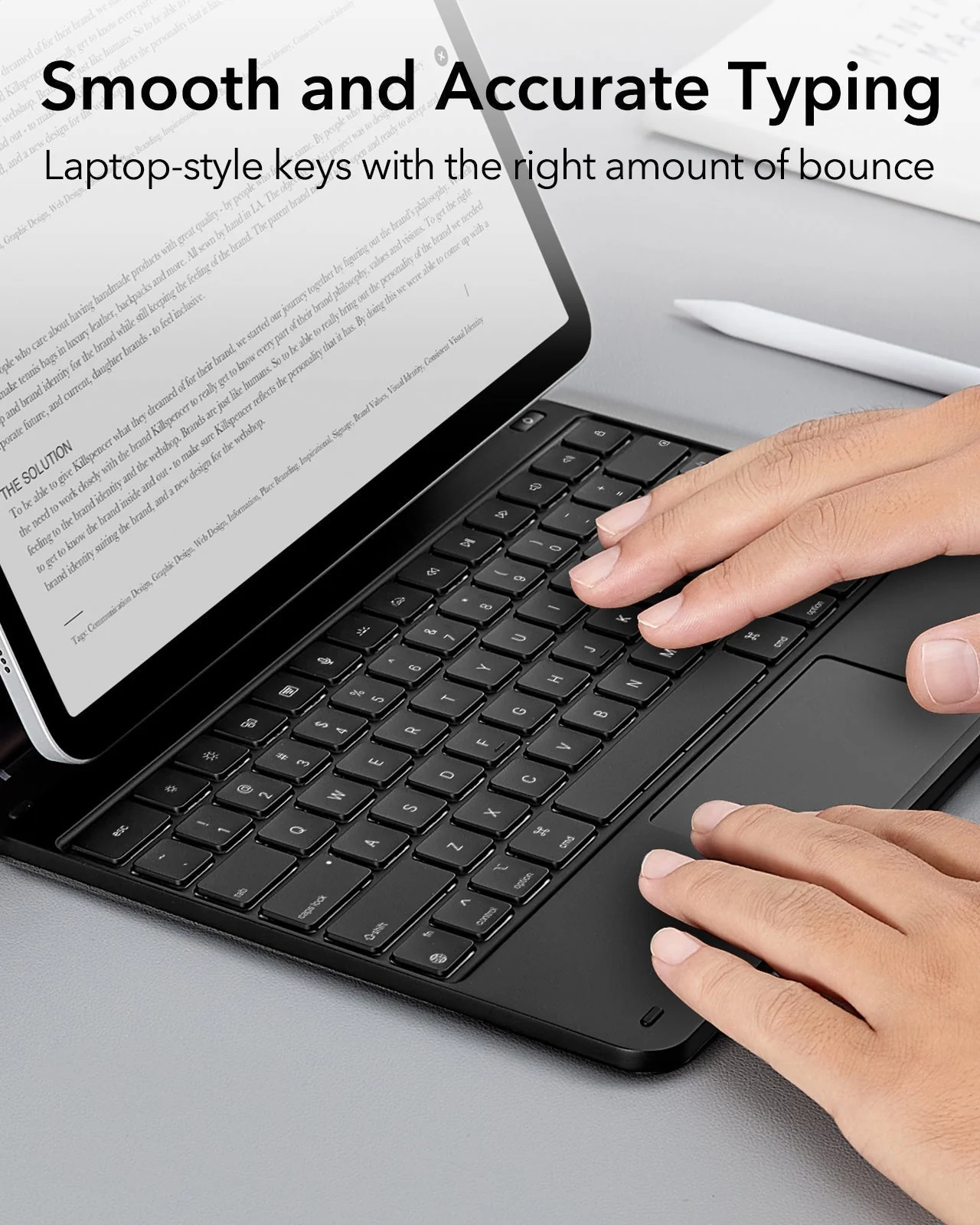 iPad Air 13″ (2024) Rebound Magnetic Keyboard Case - US Layout-Black - Image 7