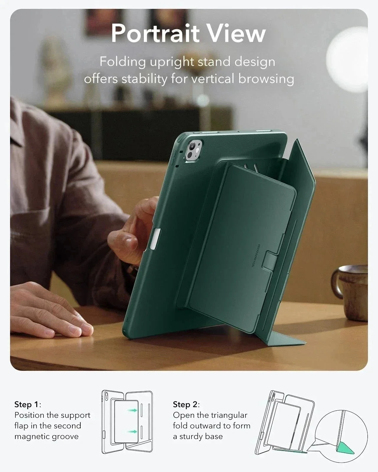 iPad Pro 13ʺ (2025) Flip Transformation Bundle - Green - Image 4